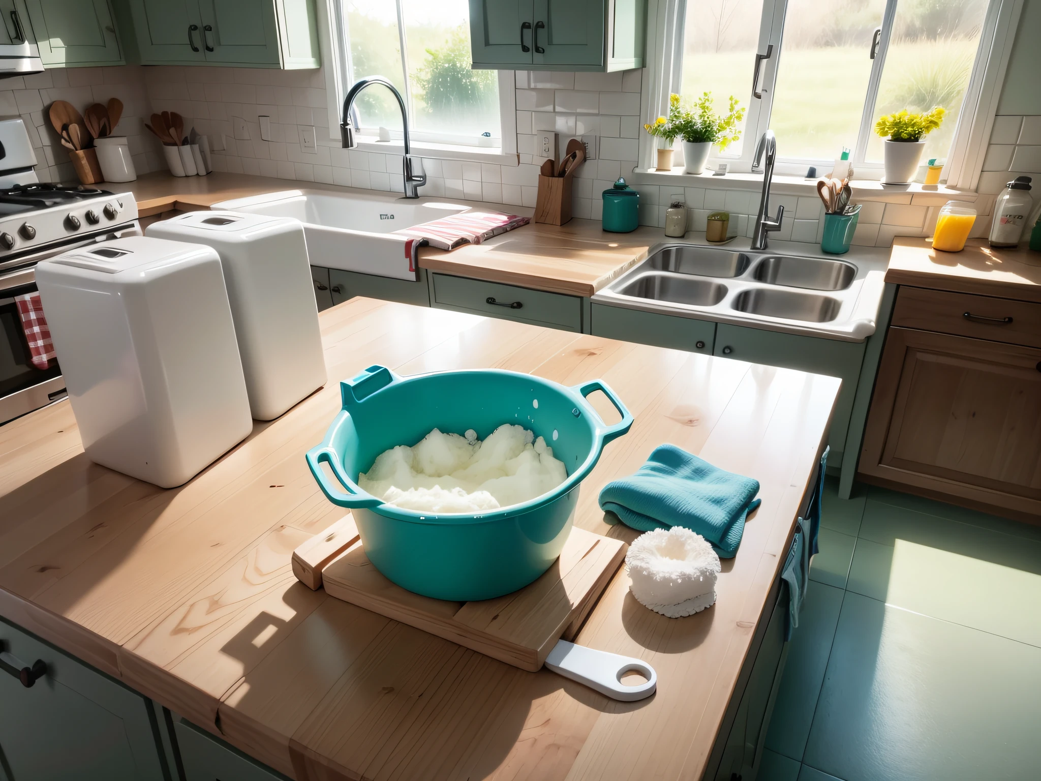 Detergent in the kitchen