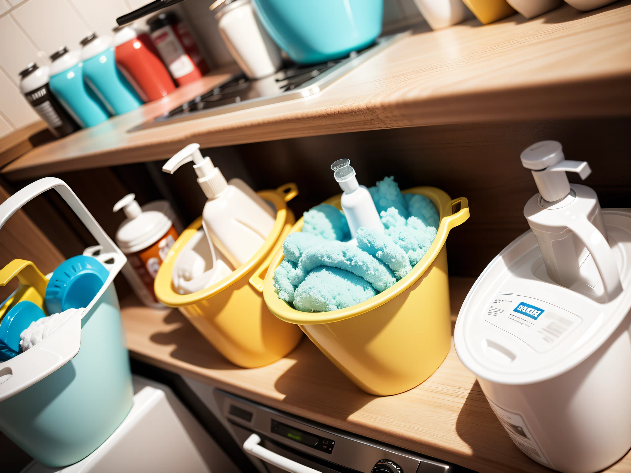 Detergent in the kitchen