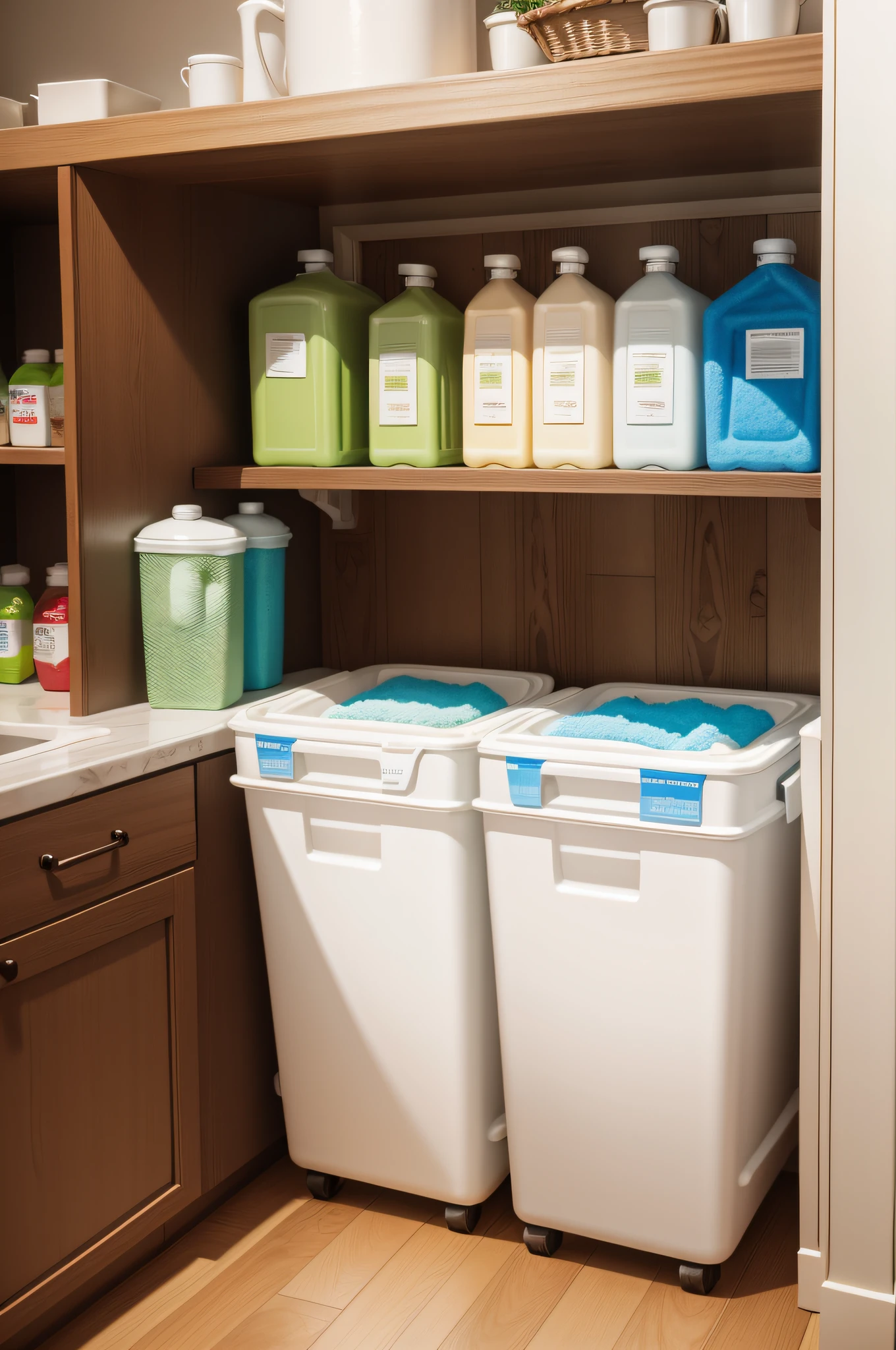 Detergent in the kitchen