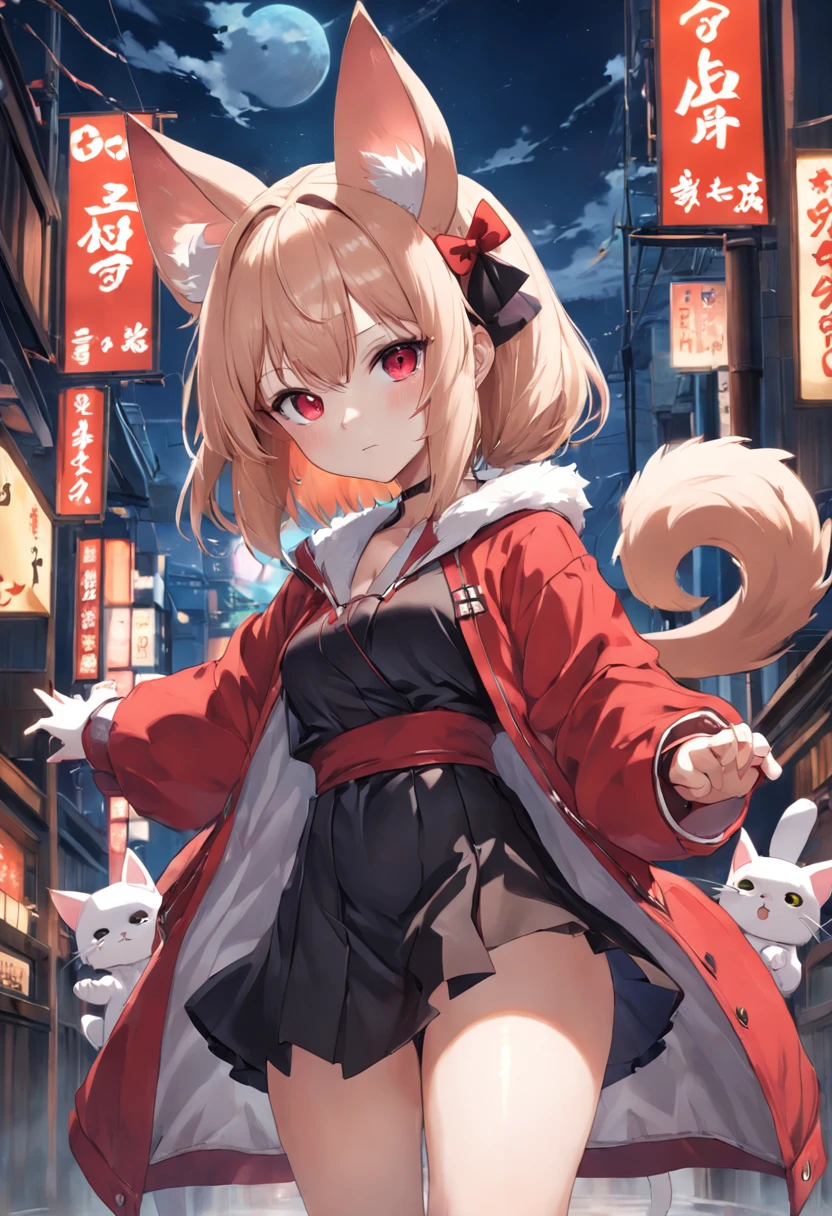 Girl with mouse ears in tatami room,Anime girl with a red coat, Cat-eared girl around,anime style 4 k, kawacy, Anime girl with cat ears, anime catgirl, Anime art wallpaper 8k, beautiful anime catgirl, cute anime catgirl, badass anime 8 K, anime art wallpaper 4k, anime art wallpaper 4k, 4k anime wallpaper, guweiz, (8K, Raw photography, top-quality, masterpiece:1.2), (realisitic, Photorealsitic:1.37), ultra-detailliert, 1 rapariga, 独奏, cute little,
