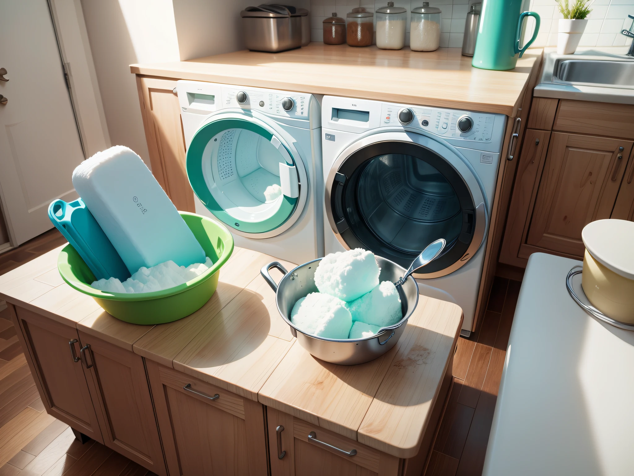 Detergent in the kitchen