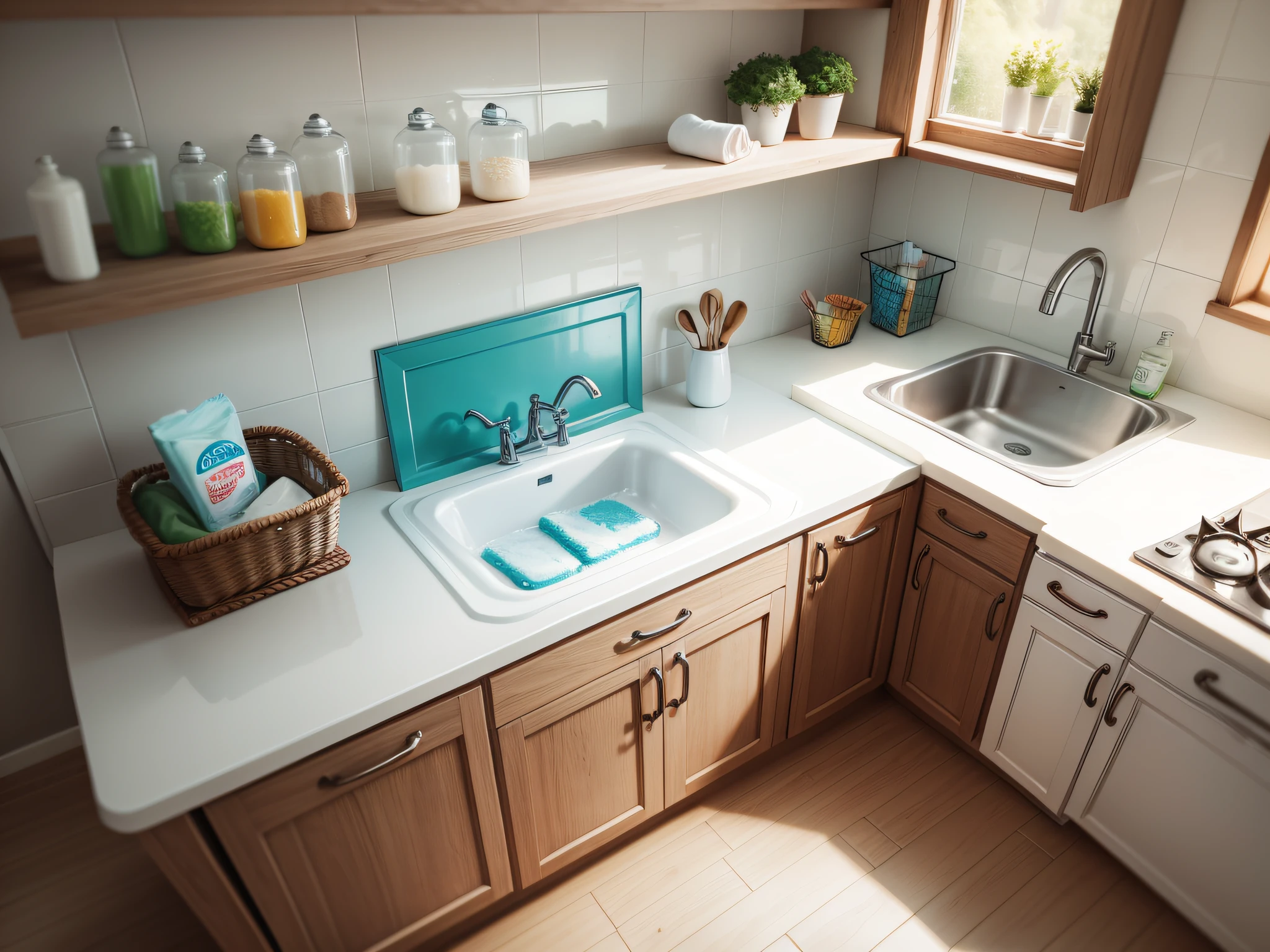 Detergent in the kitchen