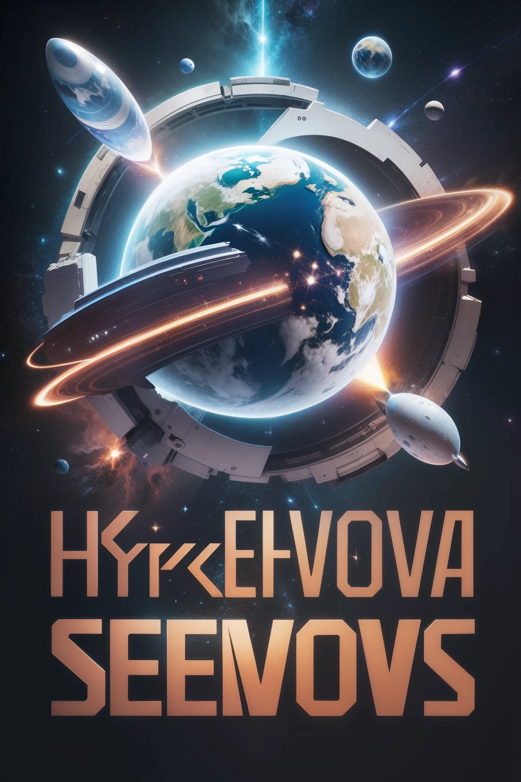 logo tipo, hypernova, solutions, outer space, foguete, escreva Hypernova Solutions