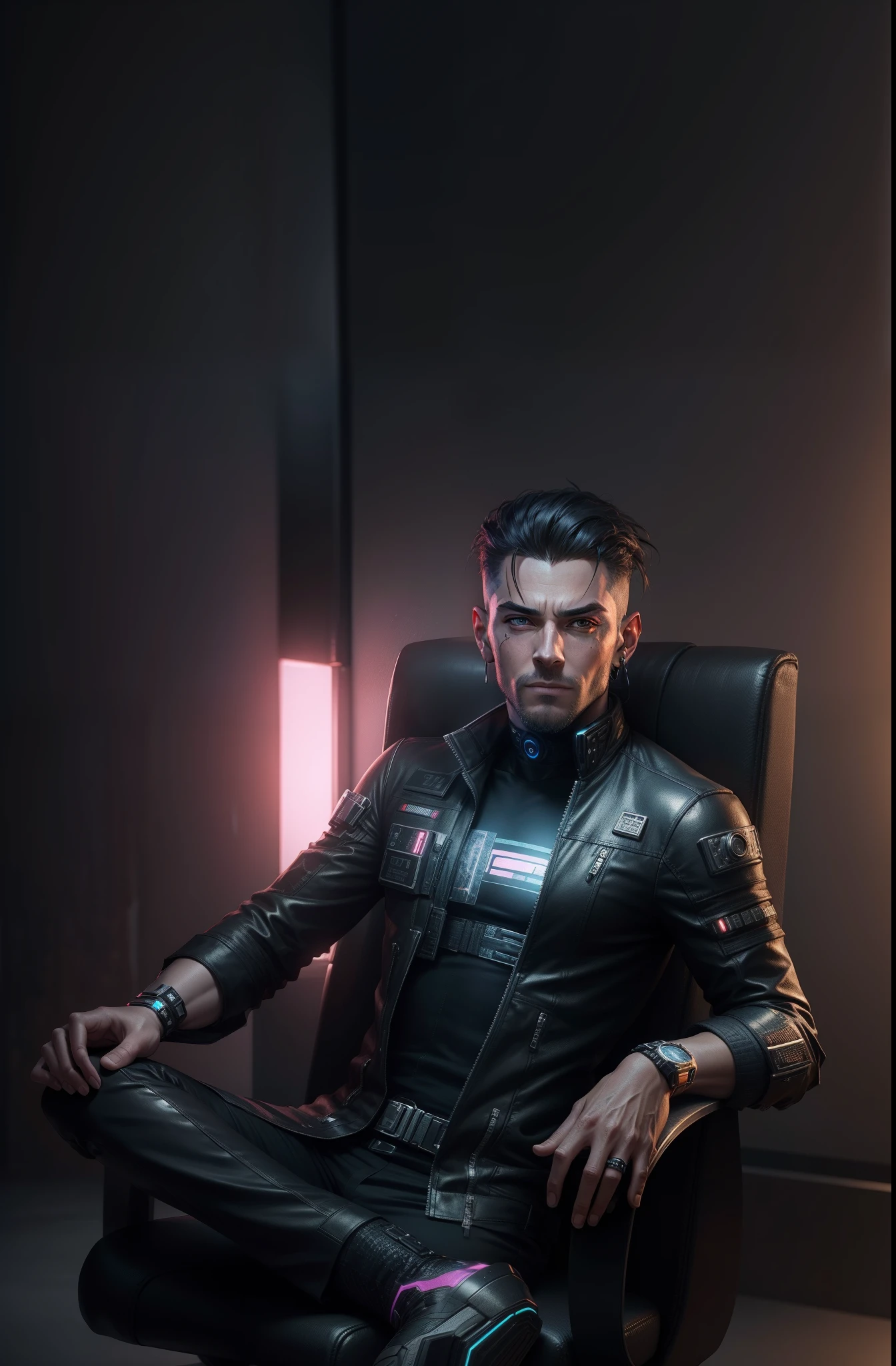 Change background cyberpunk handsome , realistic face, 8k, ultra, realistic