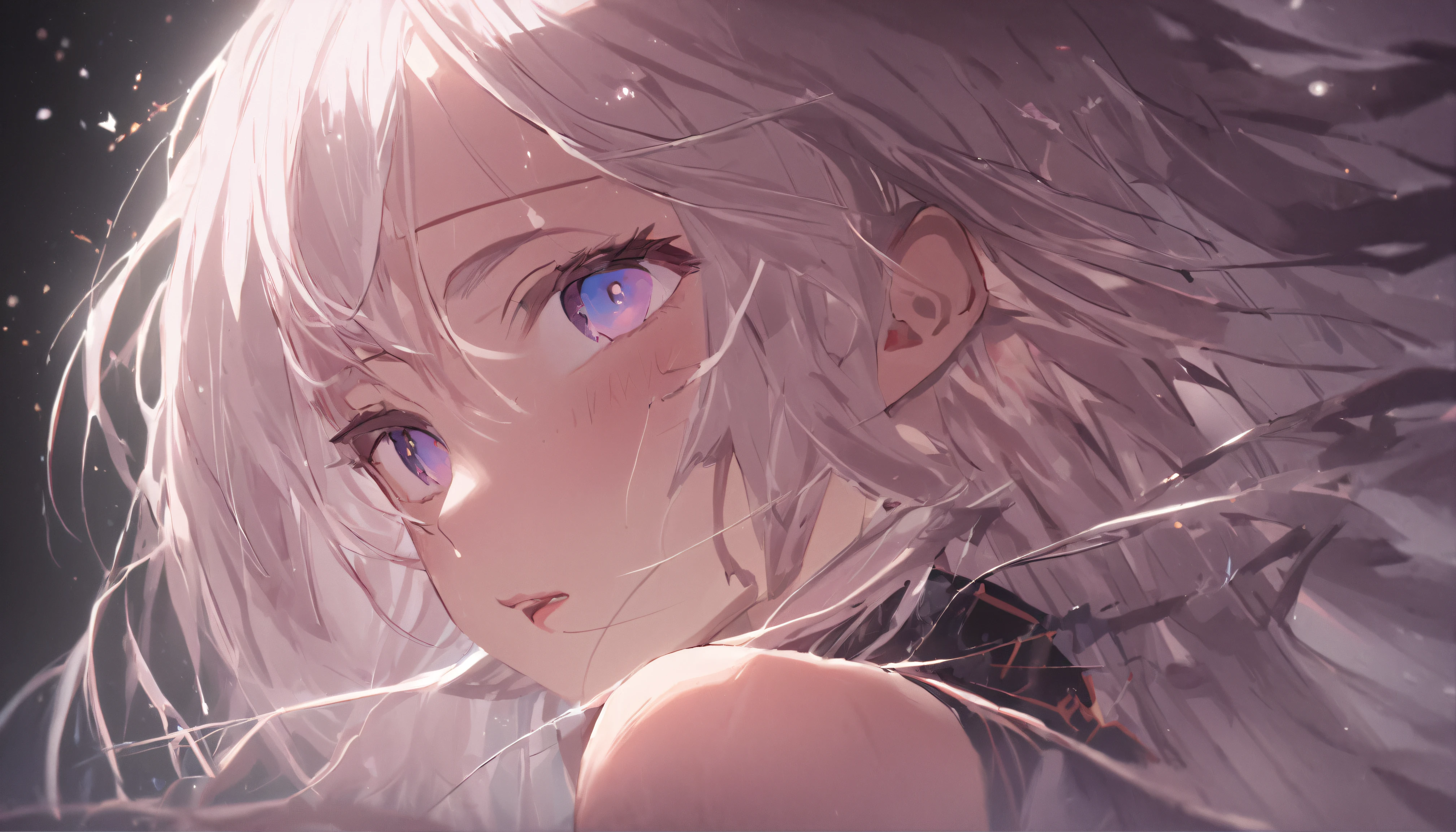 realistic illumination,top Quority,16K resolution,tmasterpiece:1.3,Clear focus:1.2,1个Giant Breast Girl,delicated face,二重まぶた,largeeyes,Sexy expression,Perfect anatomical physique,Beautiful Women with Perfect Figure:1.6,Big breasted 1.7,long and dark brown hair,Bigchest:1.8,Armor,Long knives,magia,exteriors,during night:1.1,hyper HD,textureskin,super detailing,best qualtiy,high detal,high high quality