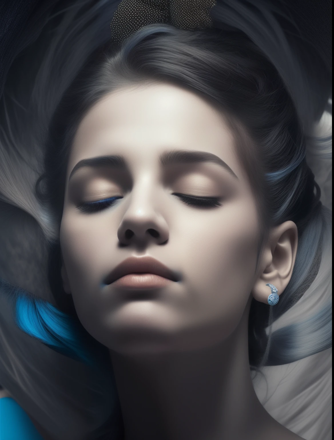 pintar com azul forte lindo, bem vivo, metalico