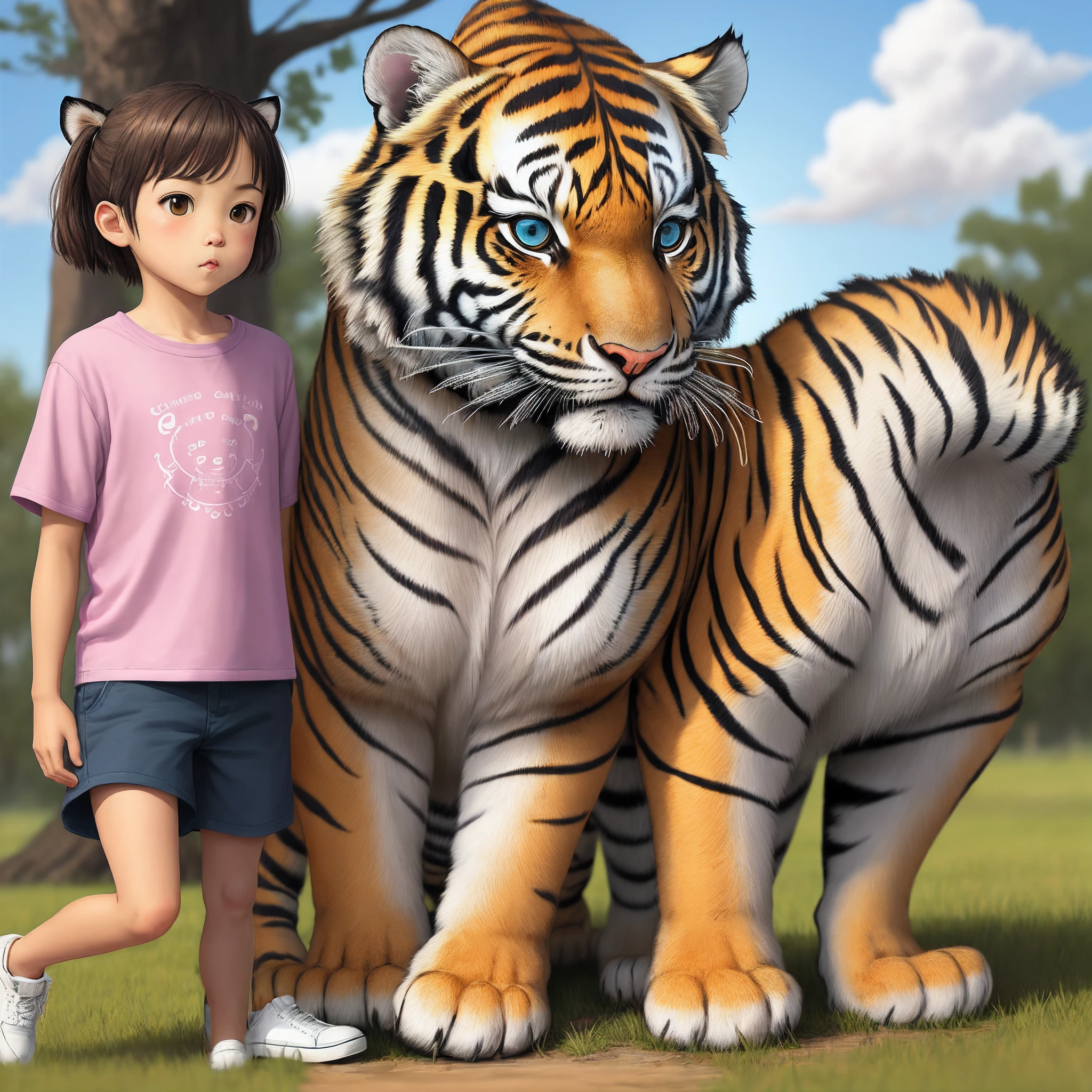 Little tiger cute sneaks snacks