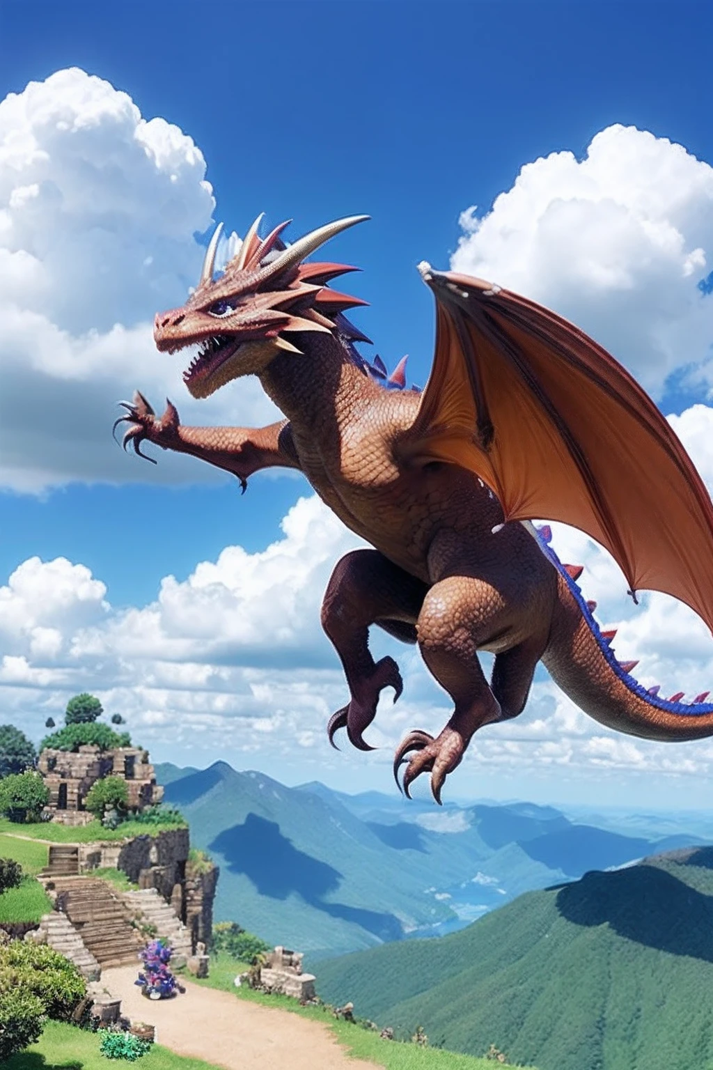 pixel game《dragon quest》,Game character design,(cavalier:1.4),Thick clouds,surrounded by cloud,16-bit pixel art