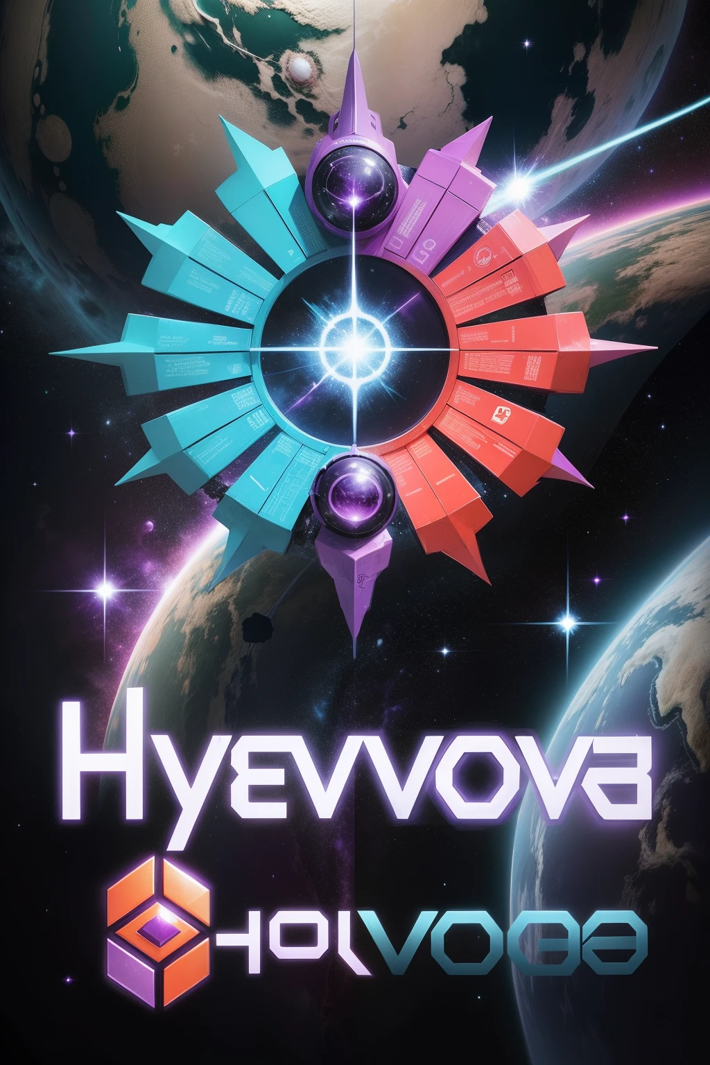 logo tipo roxo, Hipernova roxa, Purple Solutions, outer space, foguete, write Hypernova Solutions purple, tudo em tons de roxo
