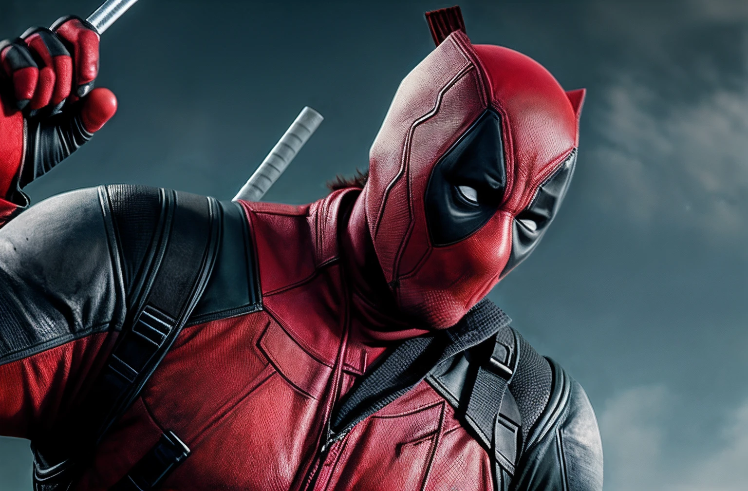 Dead pool, realistic, concept art, 4k