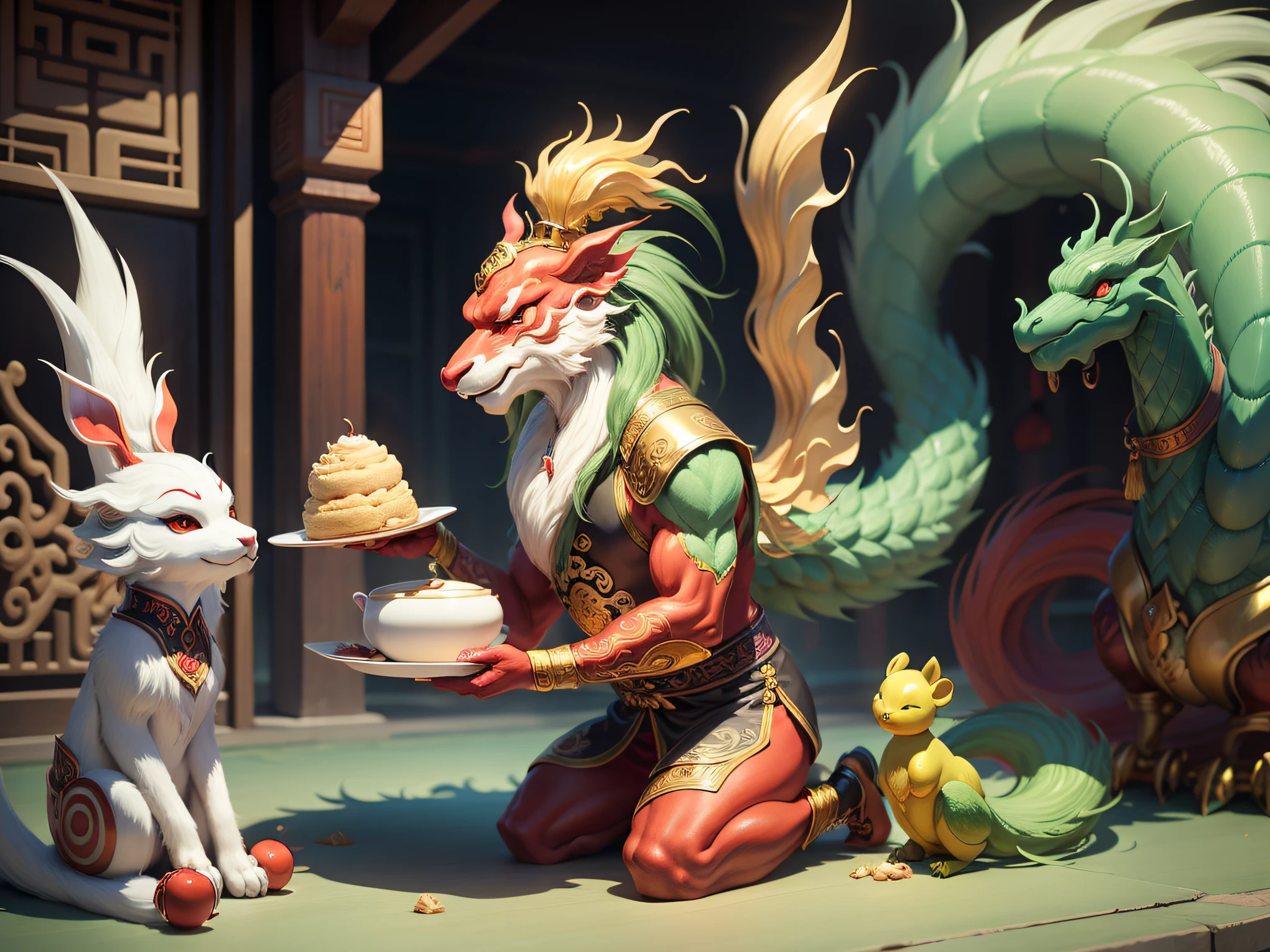 Chinese mythical creatures,gourmand