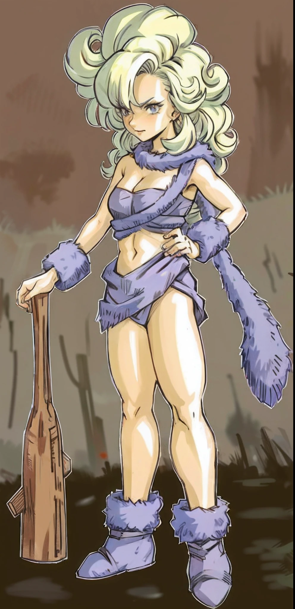 a cartoon image of a woman, muscular female druid, Femme des cavernes, A very beautiful berserker woman, femme naine, Femme naine, Barbare femelle, Portrait of a barbarian woman, wear caveman clothing, Powerful plump female witch, Goblin Girl Dnd personnage, Chaman troll femelle, female humanoid creature