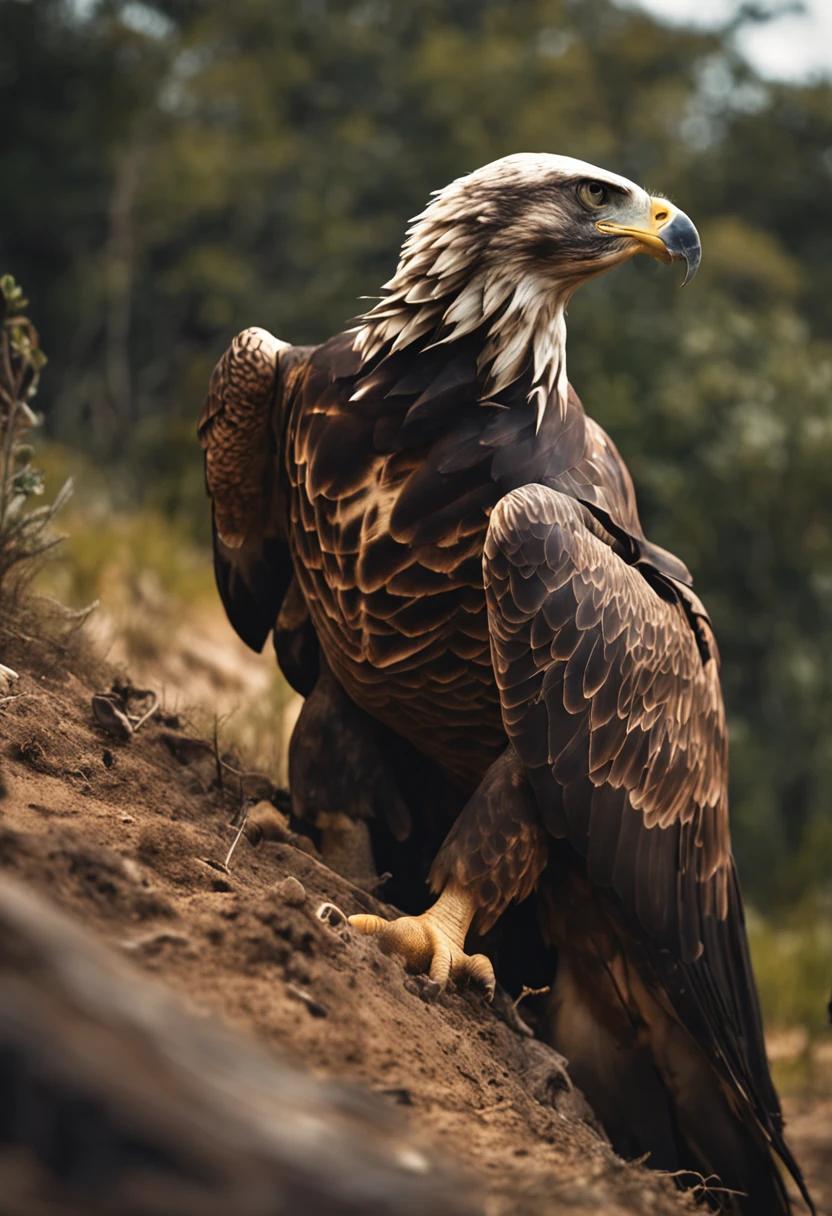 /imagine prompt: An intriguing and scientifically captivating moment captured with precision: an eagle in flight, carrying a tortoise with the intention to study its behavior of cracking open the shell to access its meat. This unique image, photographed using an analogue Nikon Z 14mm ultra-wide angle lens in RAW format, offers a glimpse into the intricate interactions of the natural world.
The eagle's focused demeanor is evident as it holds the tortoise, and the scientific purpose behind its action adds depth to the scene. The lighting is set to emphasize the scientific exploration, casting clear shadows that highlight the details of the eagle's anatomy and the tortoise's shell.
The color palette leans towards a natural, earthy spectrum, highlighting the textures of the eagle's feathers and the tortoise's shell. The background could feature a hint of a research environment, with hints of laboratory equipment or a research station in the distance.
This image encapsulates the curiosity of scientific inquiry and the complexities of predator-prey relationships in the animal kingdom. It offers a window into the natural world's fascinating behaviors and interactions, reminding us of the wonder and intricacies that research unveils.