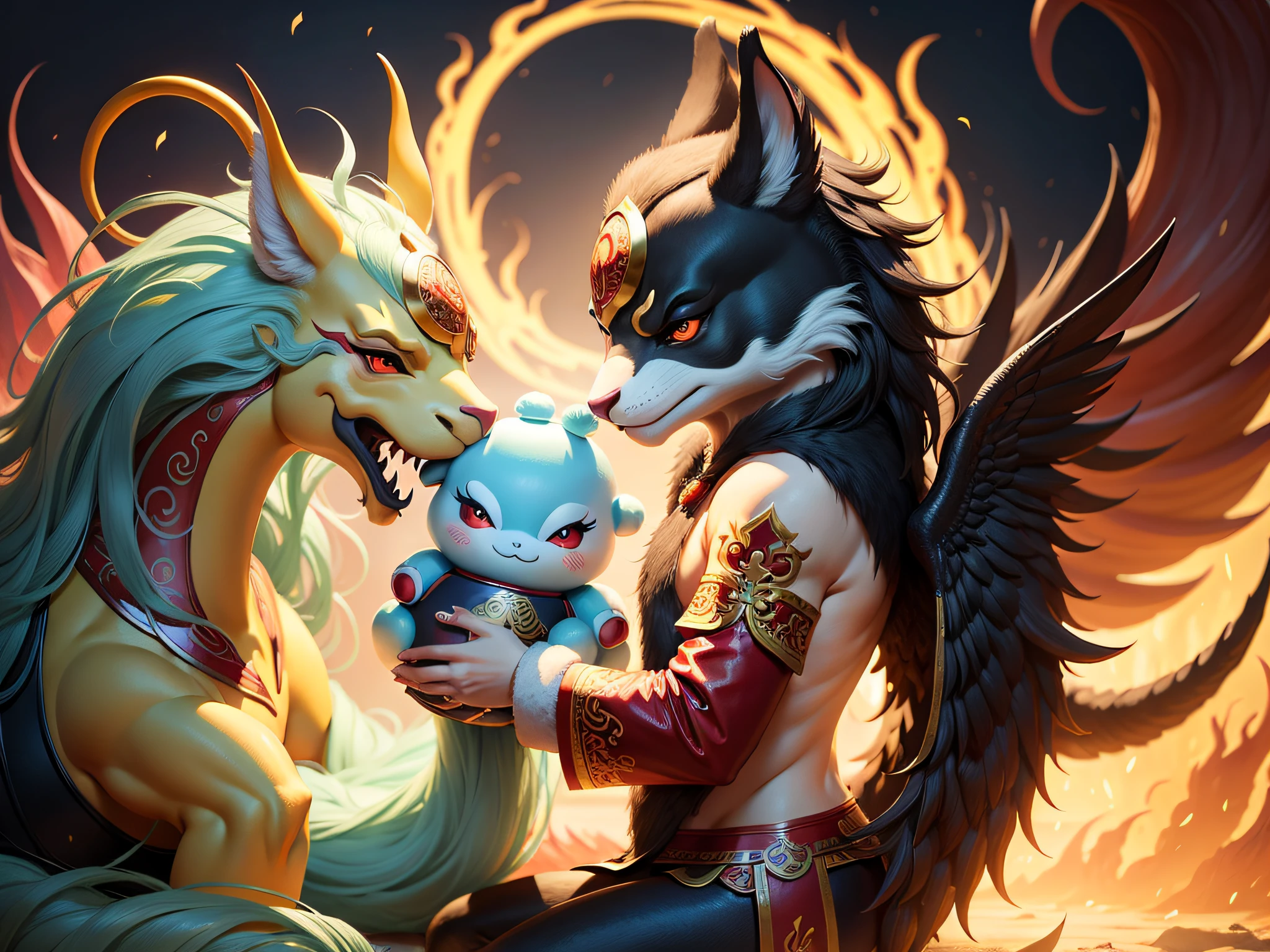 Chinese mythical creatures,gourmand