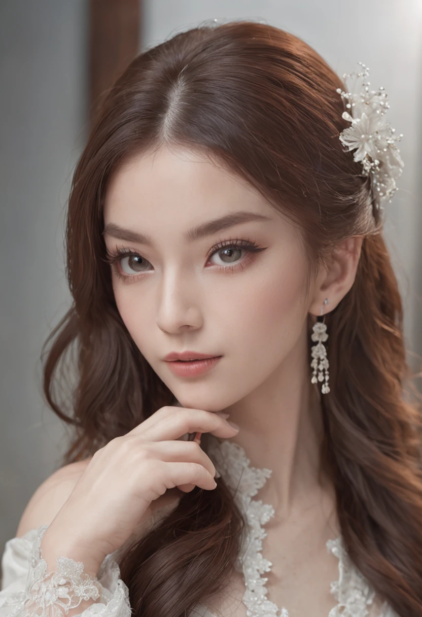 best quality, masterpiece, highres, wuxia 1girl, china dress, super Beautiful face, super beautiful eye, super beautiful hair