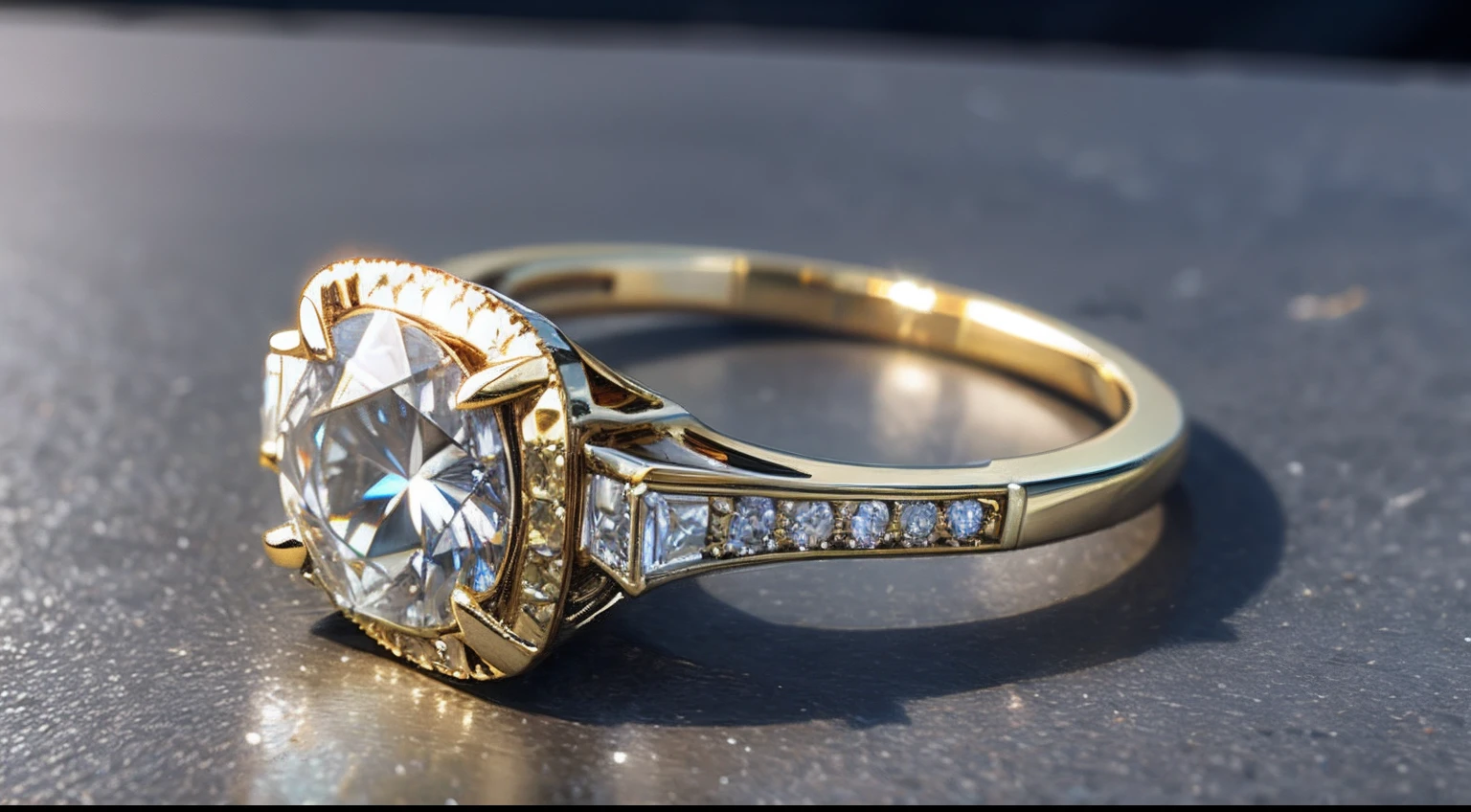 Solar Diamond Ring