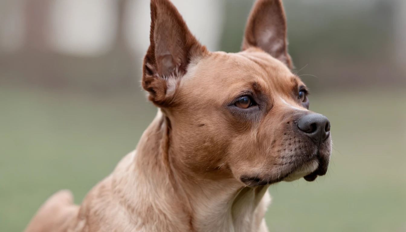 Hanshee dog, single body, Perfil, lado, preto, color Brown