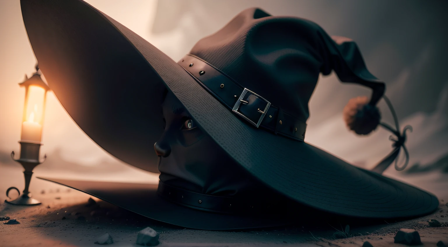 subject, Magic Evil Hat. Without people, ominous vibe, A little bit