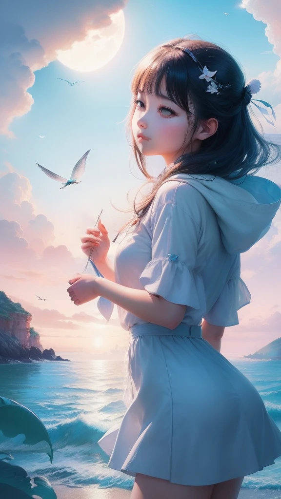 themoon,(((girl))),Inside the clouds,((((Fly to the sea)))),The soul soars