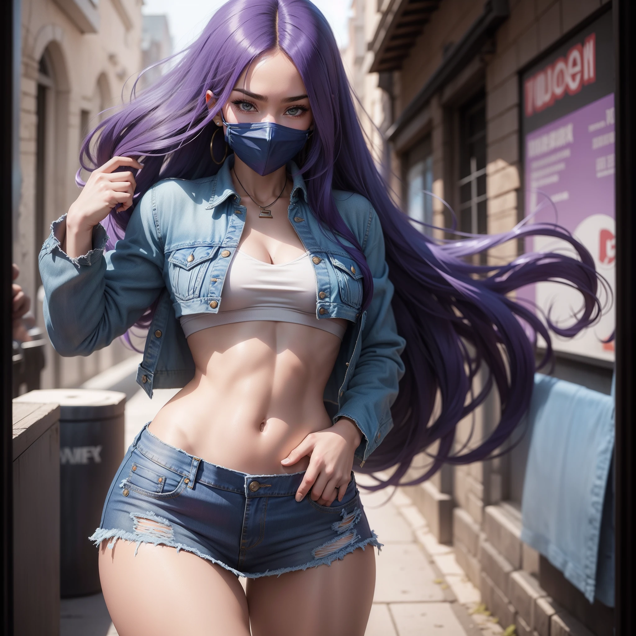(Obra maestra, La mejor calidad:1.2), solamente, 1 chica , hermosa chica adolecente , modelo adolecente , Caucasian , mlp Aria Blaze , senos grandes ,sonrisa presumida , maquillaje , labios rojos , 17 years , hermosa chica adolescente , Modelo adolescente , ojos color purpura , tienda , afuera es de noche , cabello color morado con mechas color turqueza , pelo color morado con mechas color turqueza con coletas , foto de cuerpo completo , mlp , cabello azul turquesa , outfit sexy , peinado de coletas