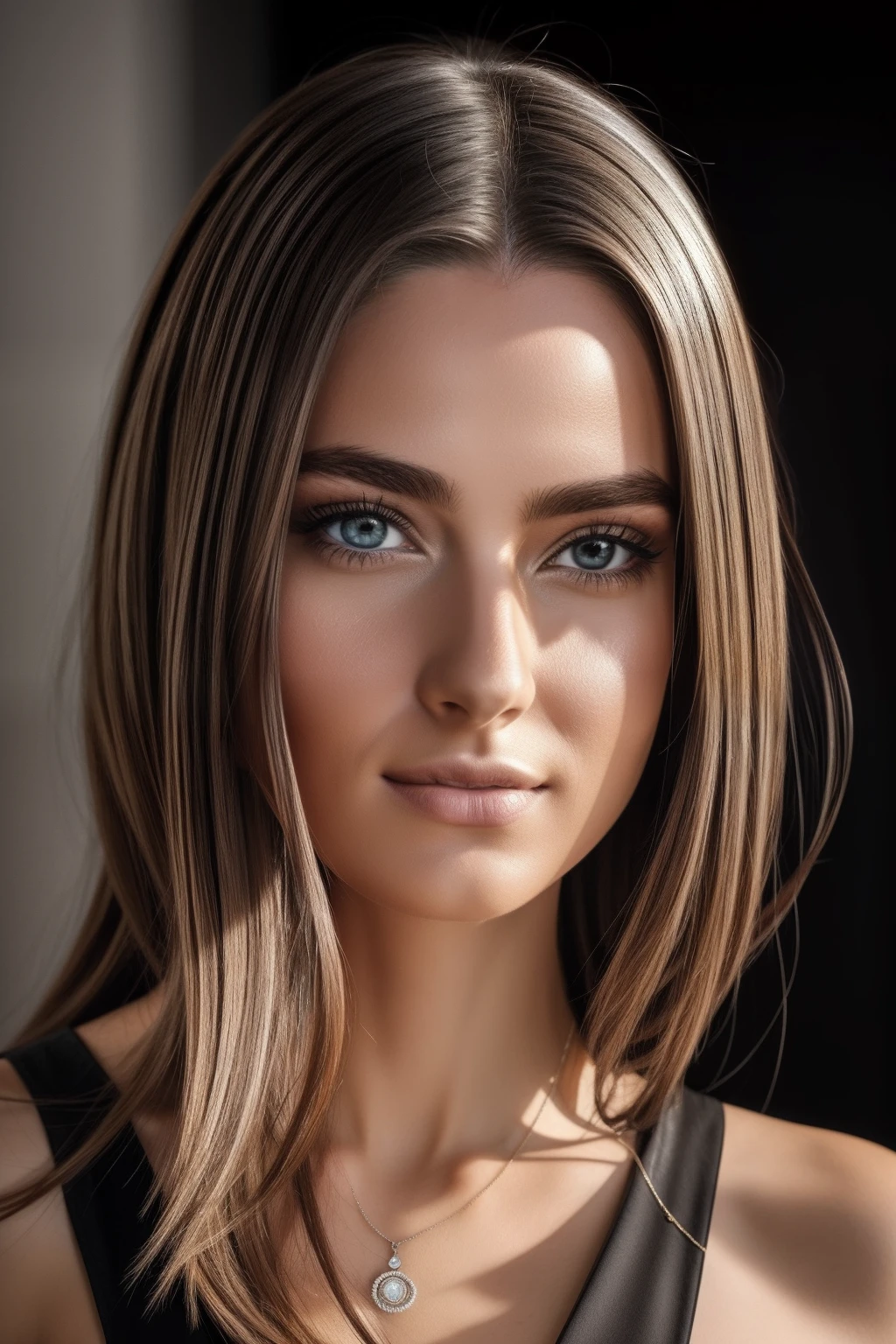 Photography of a stunning girl, Tragen eines tief ausgeschnittenen Oberteils, (((sehr schwere Oberweite))), gewelltes Haar, sitzt auf einer Bank, schaut in die Kamera, Symmetrische Augen, symmetrisches Gesicht, fotorealistisch, Fotografie, Pfadverfolgung, Spiegelnde Beleuchtung, Volumetrisches Gesichtslicht, Pfad nachgezeichnetes Haar, Sichtbare Schatten, kompliziert, Aufwendig, Hyperrealistisch