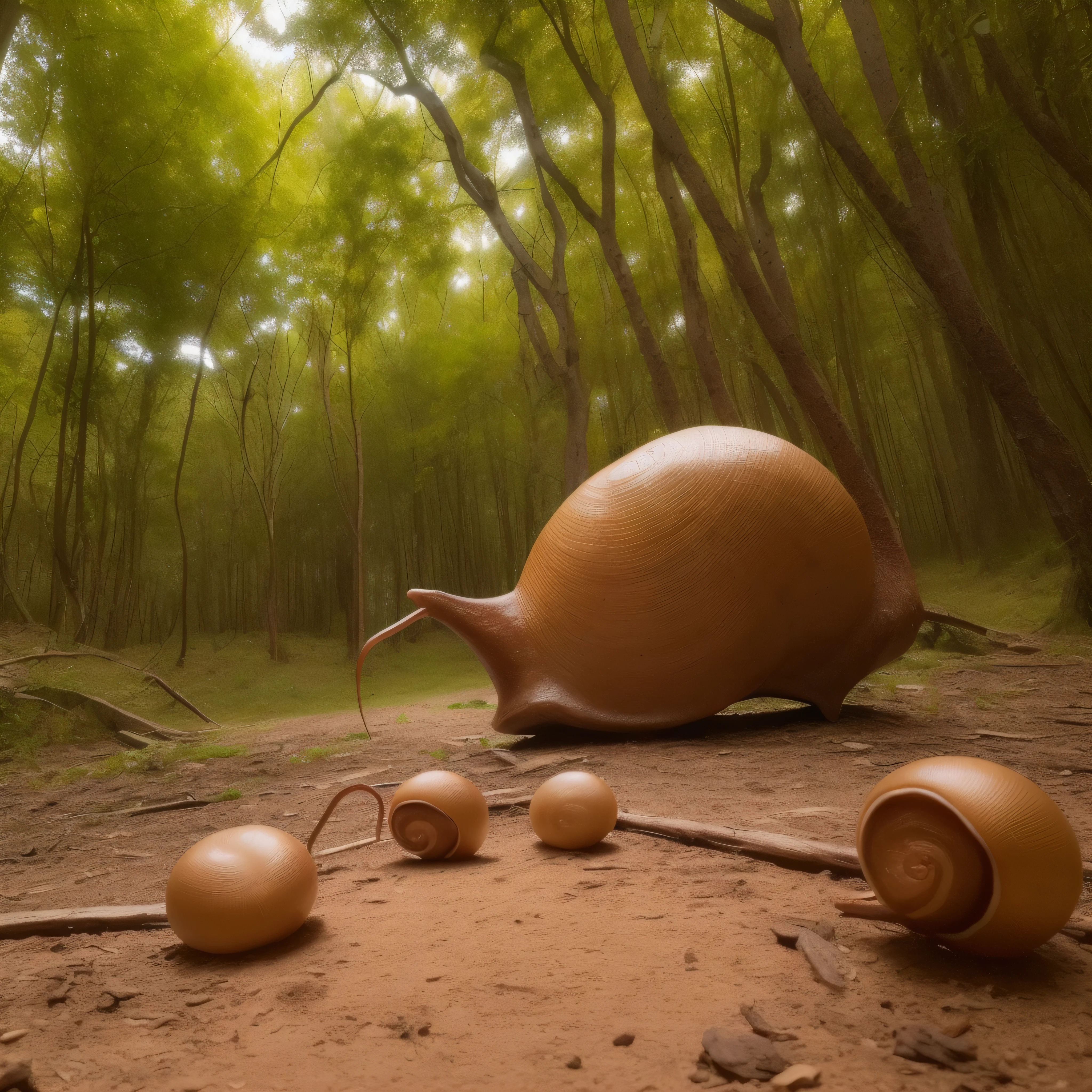 (extremadamente detallado, obra maestra, La mejor calidad, foto antigua, principios de siglo) half Man half snail, una linterna directa lo ilumina, bosque de noche. plano cercano. sangre por el suelo.