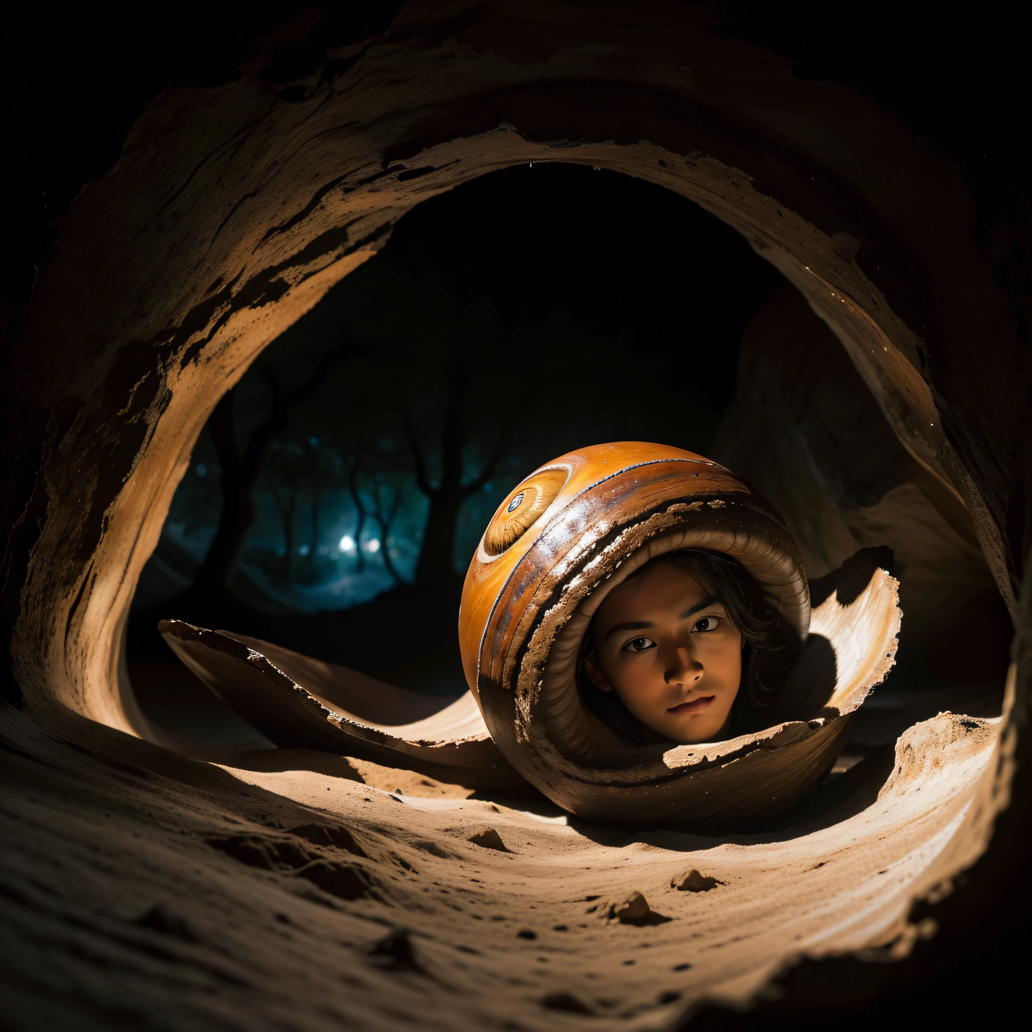 /imagine She(a girl)decided to stay in the desert,a small shelter ,catoon style,