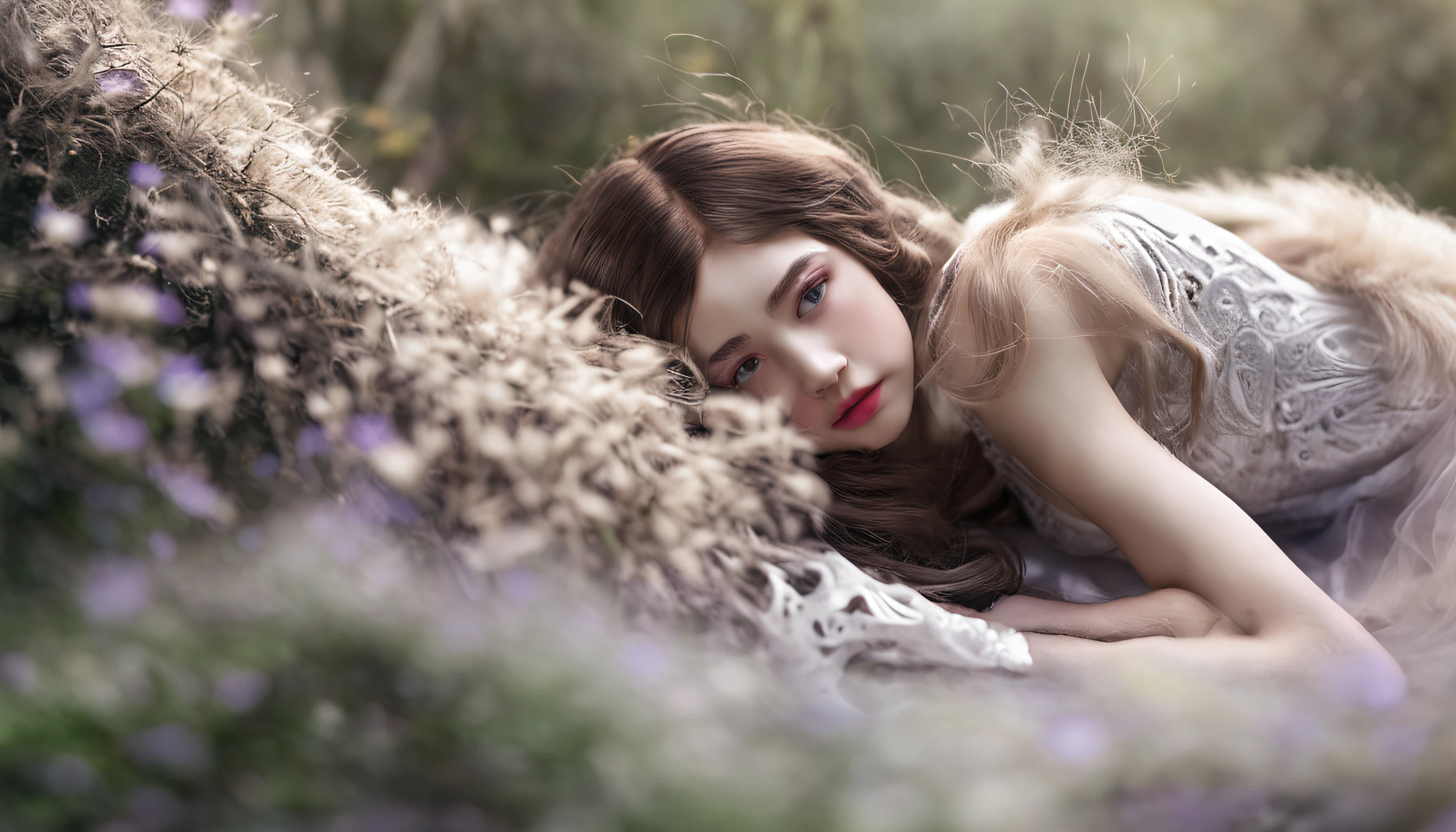 A figura de uma menina sedutora、Figura fofa da menina、realistic young gravure idol、cute face with arms and legs、Norse goddesses、foto de modelo de menina slim、European girl、Classic black dress、Asas de um Anjo Negro、Cabelo liso longo preto-roxo molhado、pale skin、olhos vermelhos、Estilo selfie