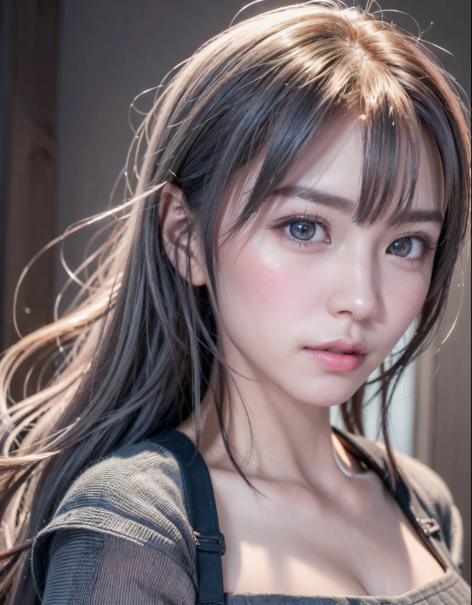 top-quality、8K Masterpiece、超A high resolution、(Photorealsitic:1.3)、Raw photo、女の子1人、silver white hair、poneyTail、glowy skin、1 super beautiful college girl、((super realistic details))、portlate、globalillumination、Shadow、octan render、8K、ultrasharp、highly intricate detail、Realistic light、CGSoation Trends、Beautiful eyes、radiant eyes、Facing the camera、