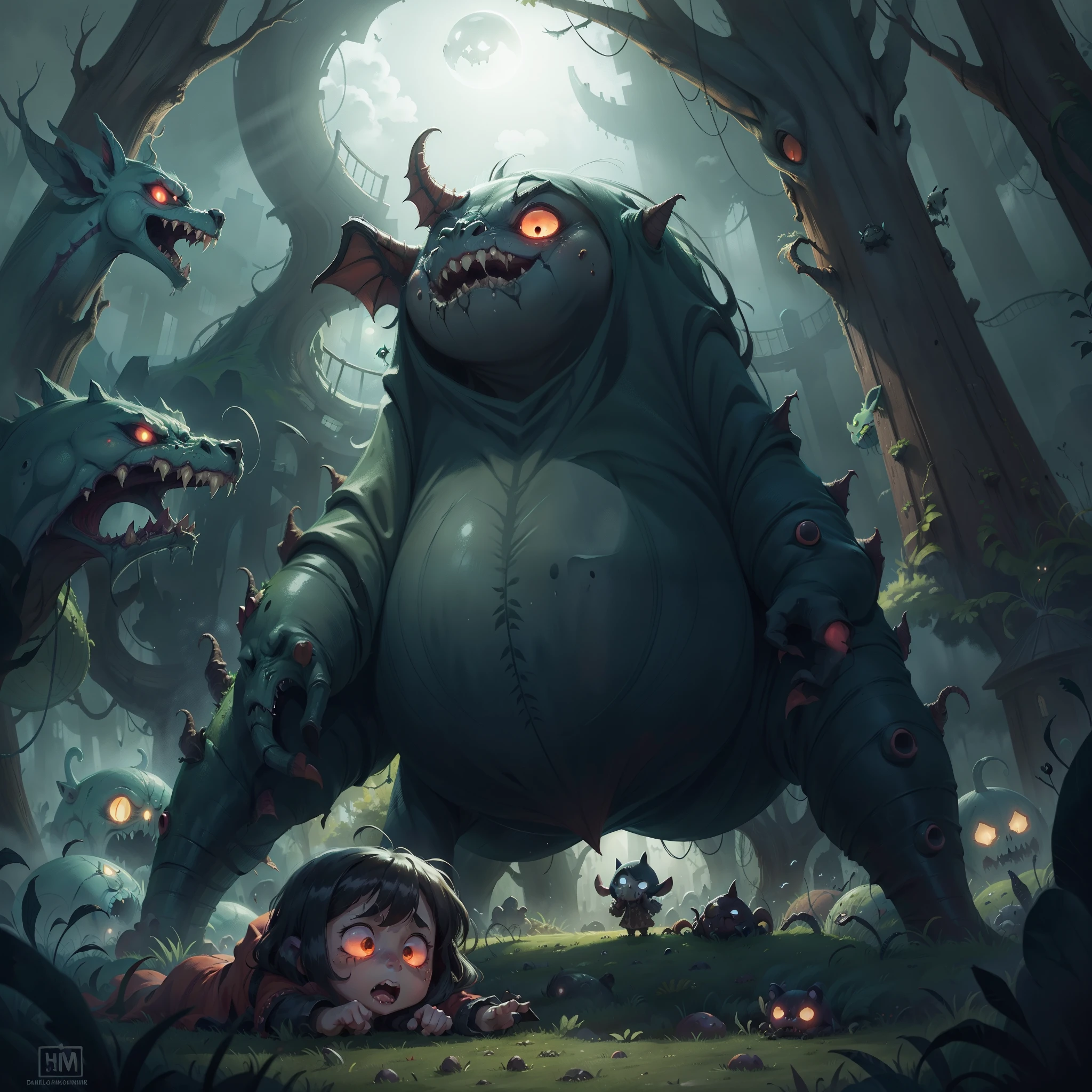 The sky gradually darkens, and nightmare creatures begin to appear in Dreamland