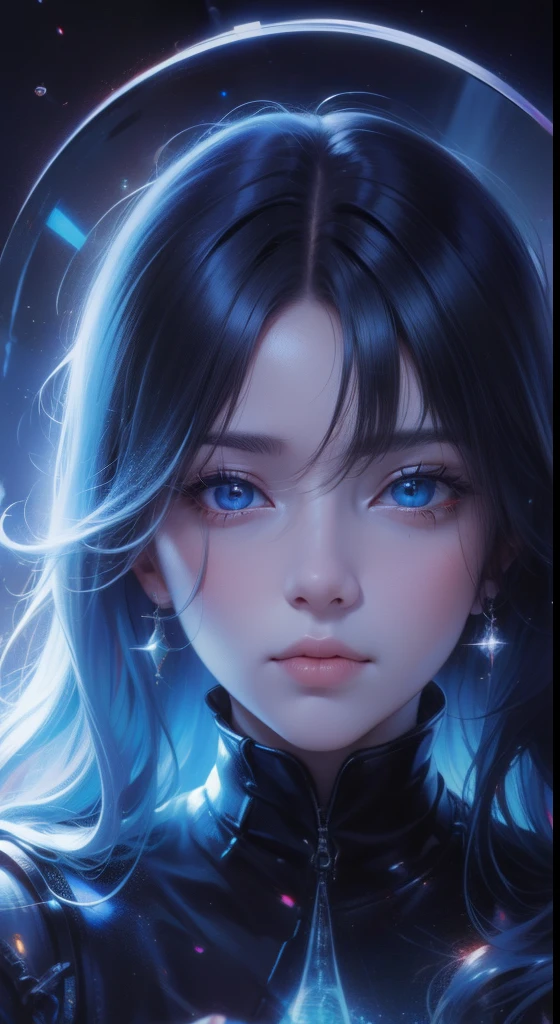 (((A huge eye))),dashed eyes,Inside the eyes is the cosmic starry sky, Render at ultra-realistic 8K resolution.