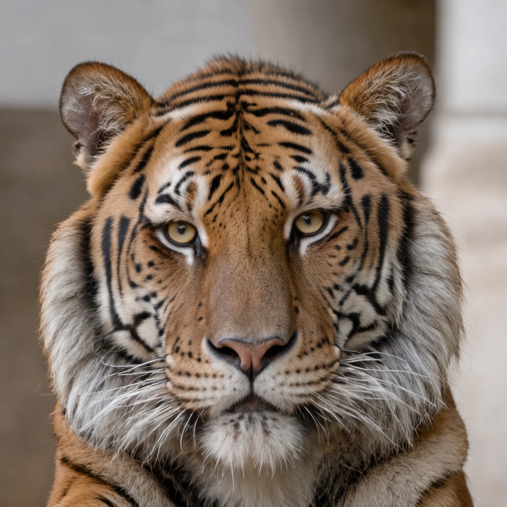 tigre humano, em frente a um computador
