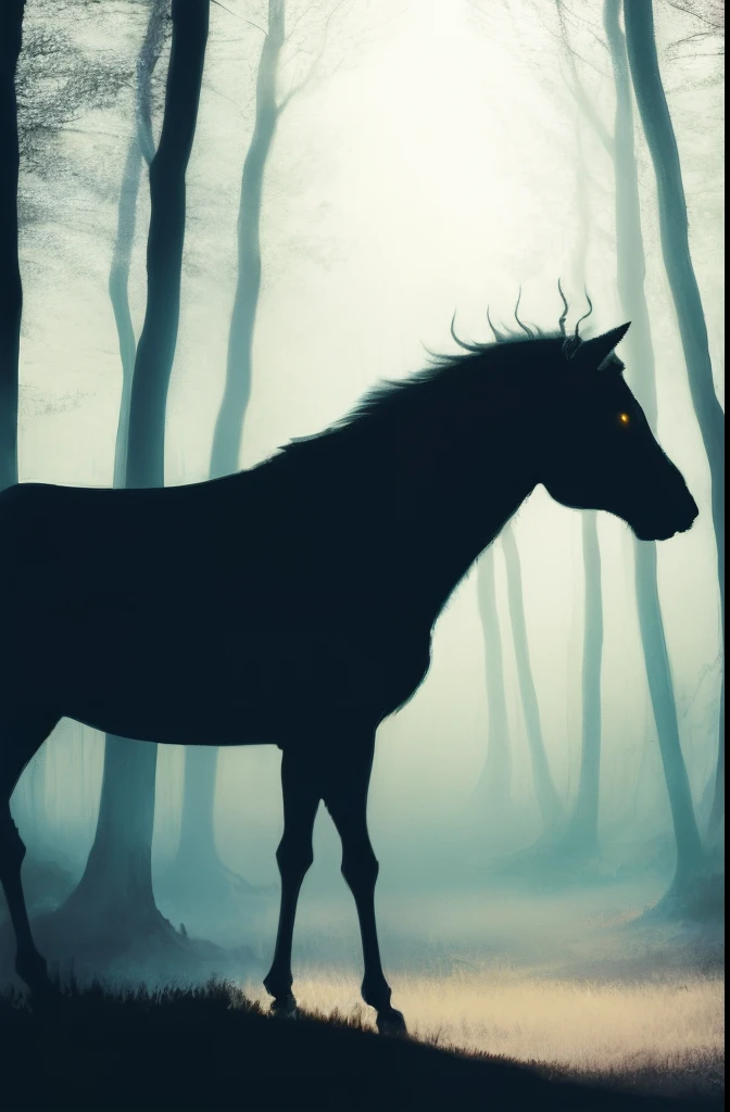 Circus in the forest,ghost, Lots of fog and scary trees