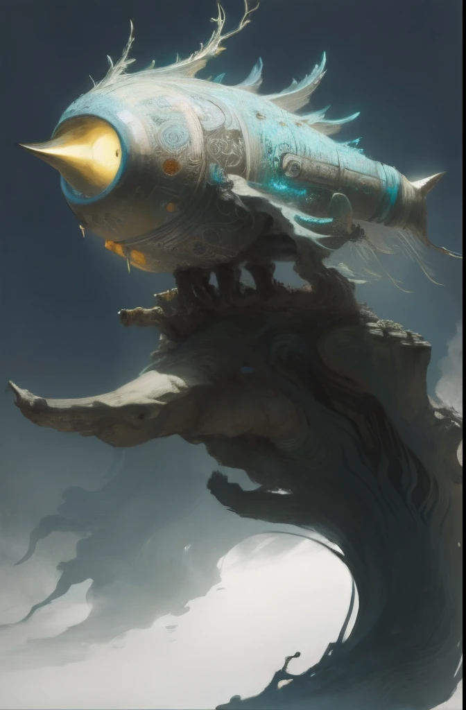 Ghibli-style Jedi, overdetailed art, concept-art, Phlegm sputum, phlegm
