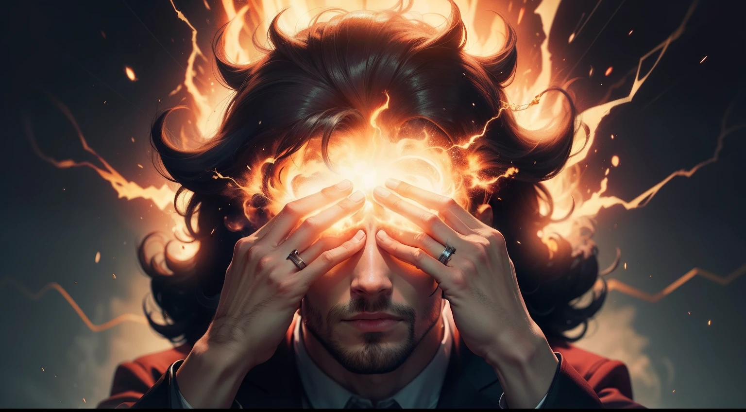 Man mentally exploding.