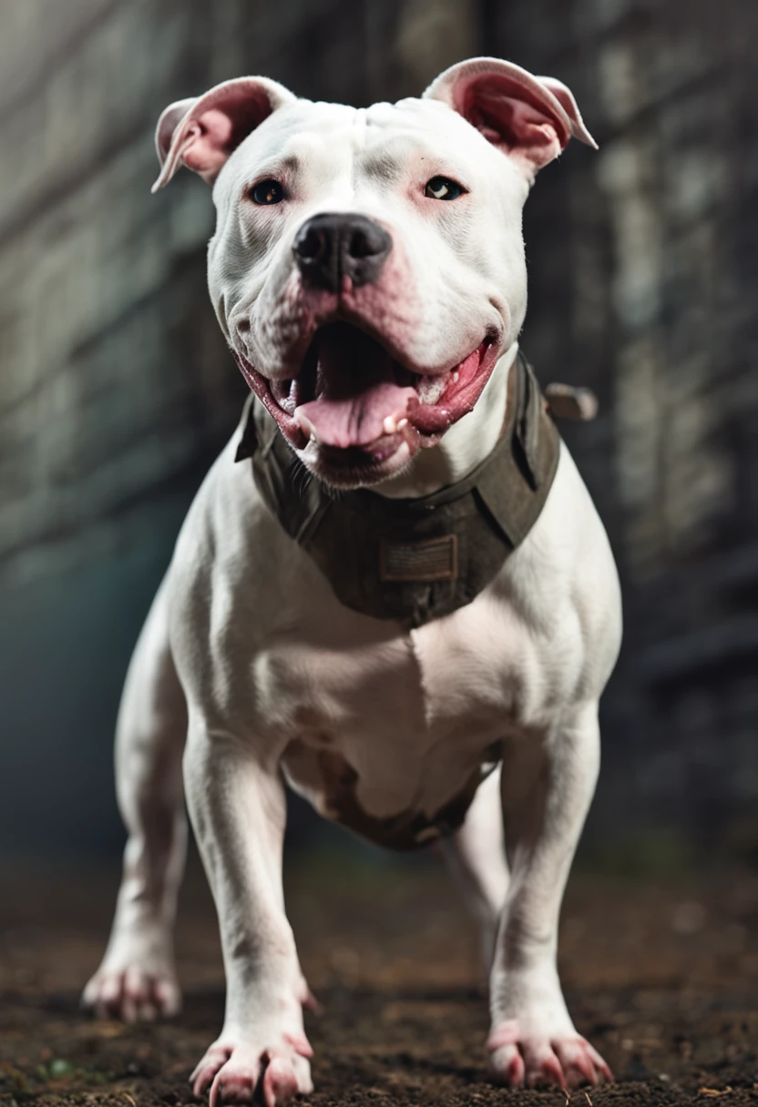 American Pit Bull Terrier, single body, perfil, lado,