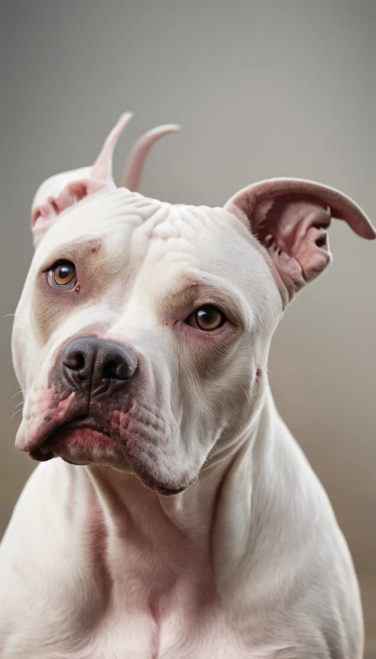 American Pit Bull Terrier, single body, perfil, lado,