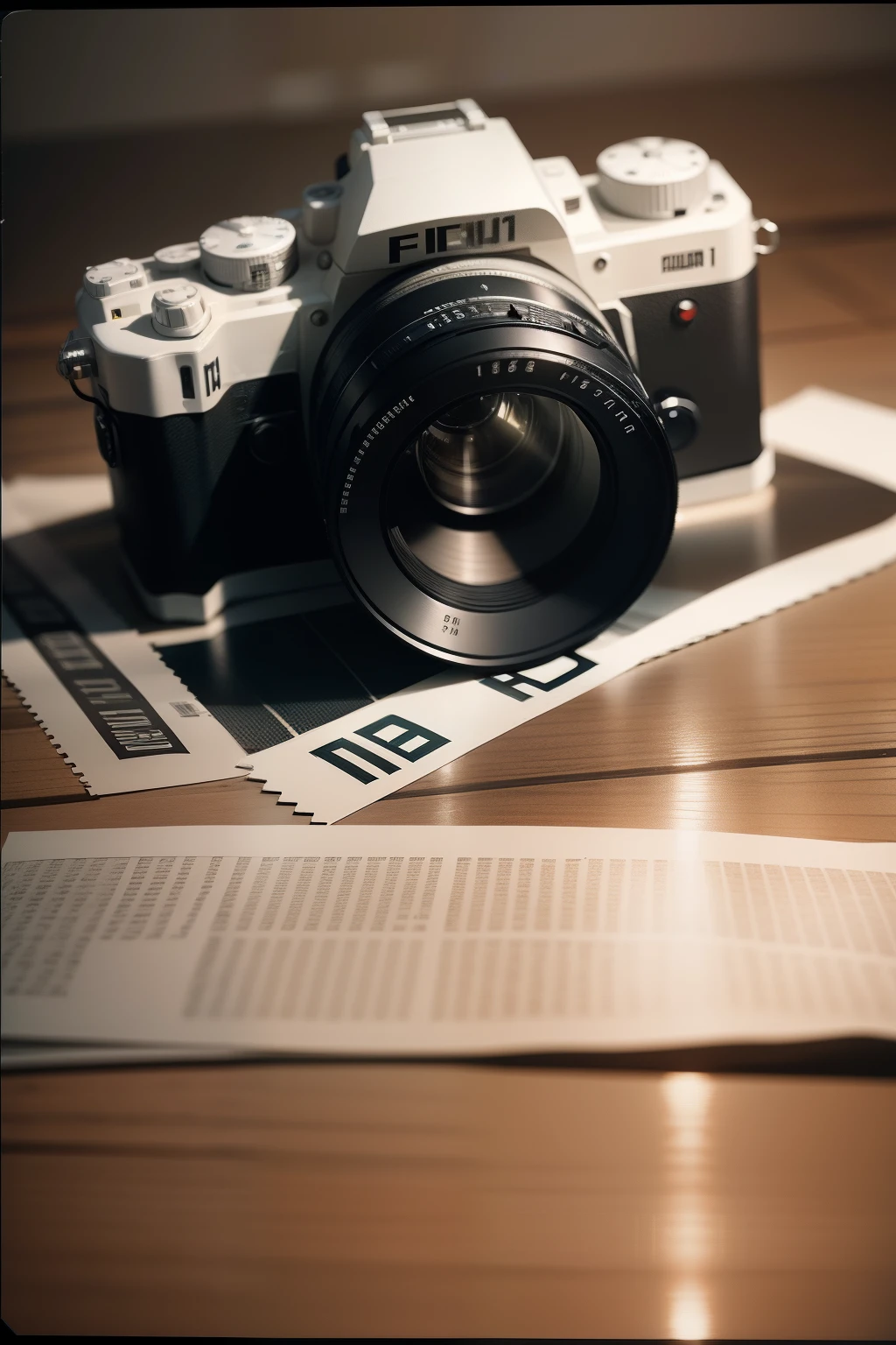 Film with the number 118 written on it, Minimalism, Cinematic lighting, Fuji colors, filmgrain,