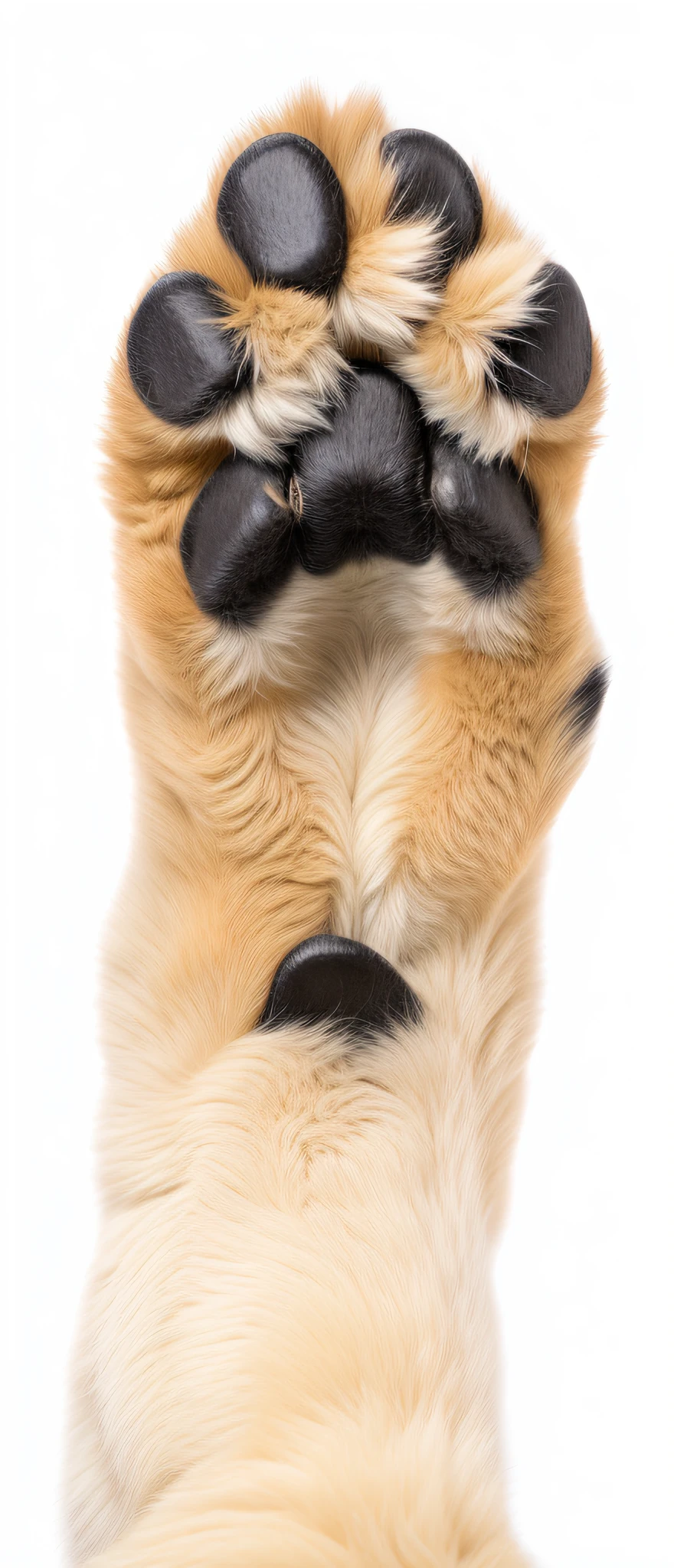Yellow and white underneath the dog's paws, paw pov, Paw pads, clawed paws, furry paw pov art, Sharp paws, furry paw, furry paw, showing his paws to viewer, furry paw art
