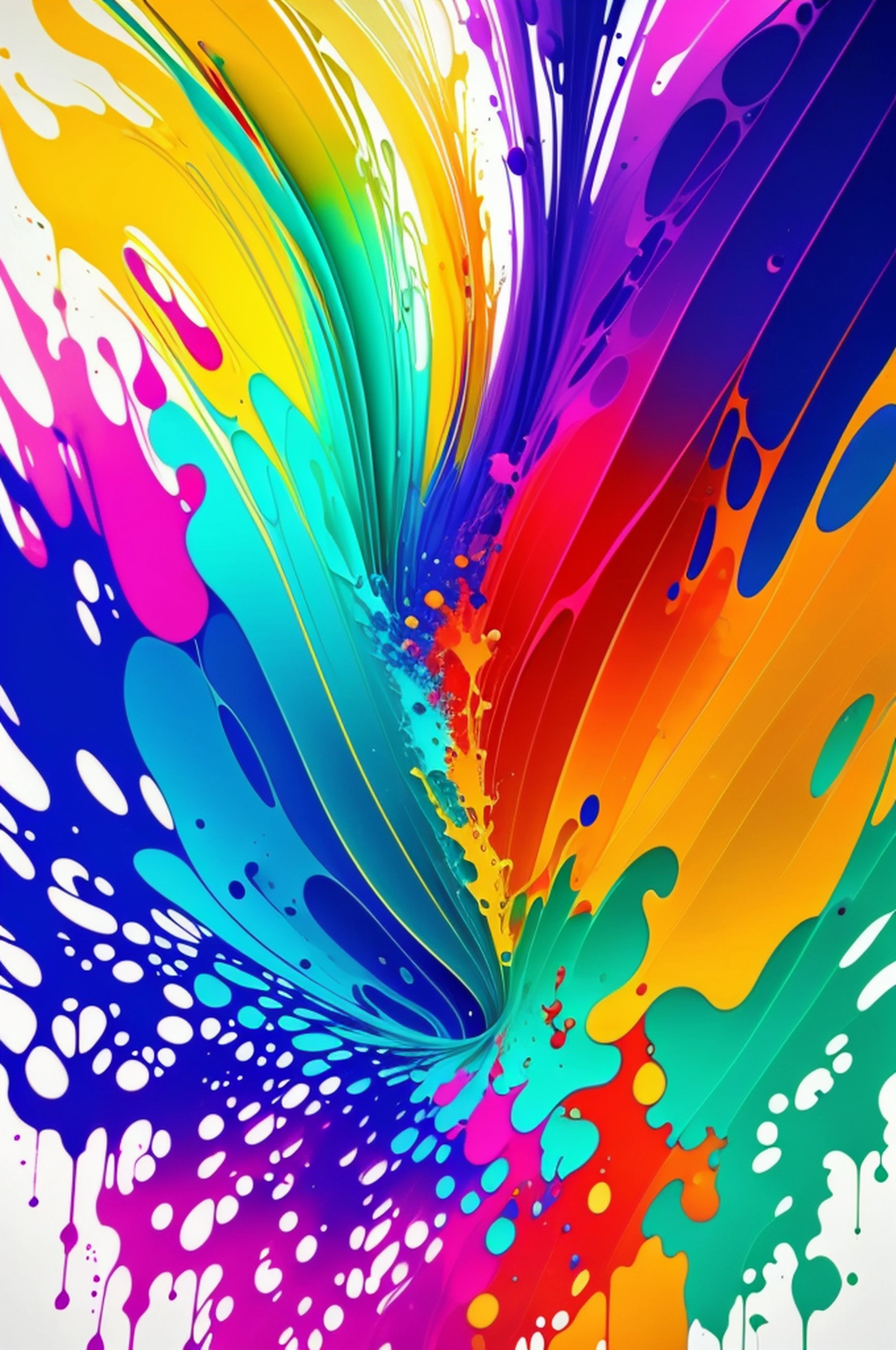 Arte abstrata colorida da tinta formando uma mulher, fundo branco, Romantic lighting, sub-surface Scatterring, brilho, Arte de pintura Alberto Seveso, cores vivas e suaves