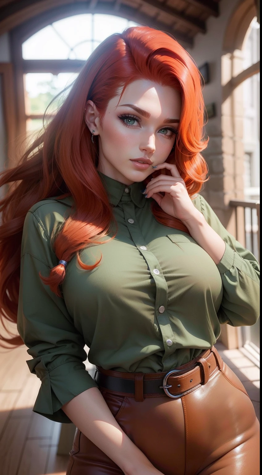 Ruiva mostrando seus peitos grandes cabelos compridos peitos peitos