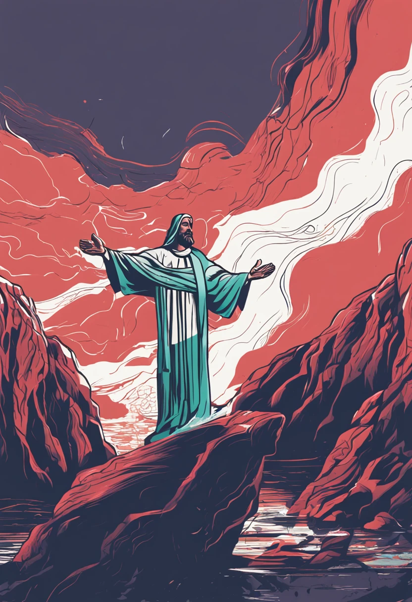 Desenhe um logotipo com a silhueta de Jesus Cristo ao lado de uma pessoa, simbolizando a proximidade e amizade com Ele