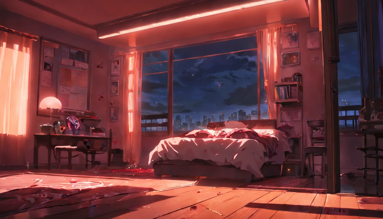 Lighted room