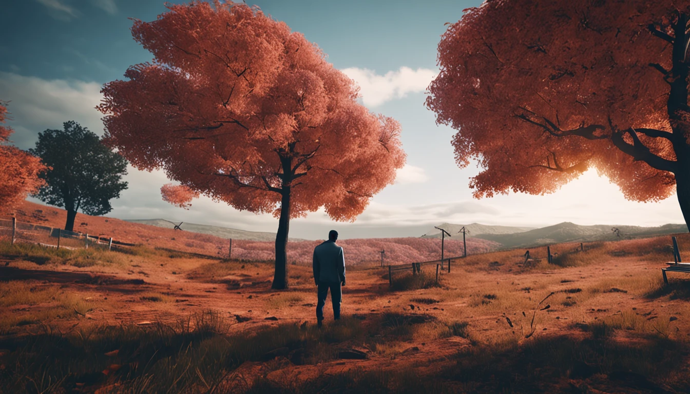 Mr. Sosinhos feeling the loneliness with beautiful landscapes in self difinition