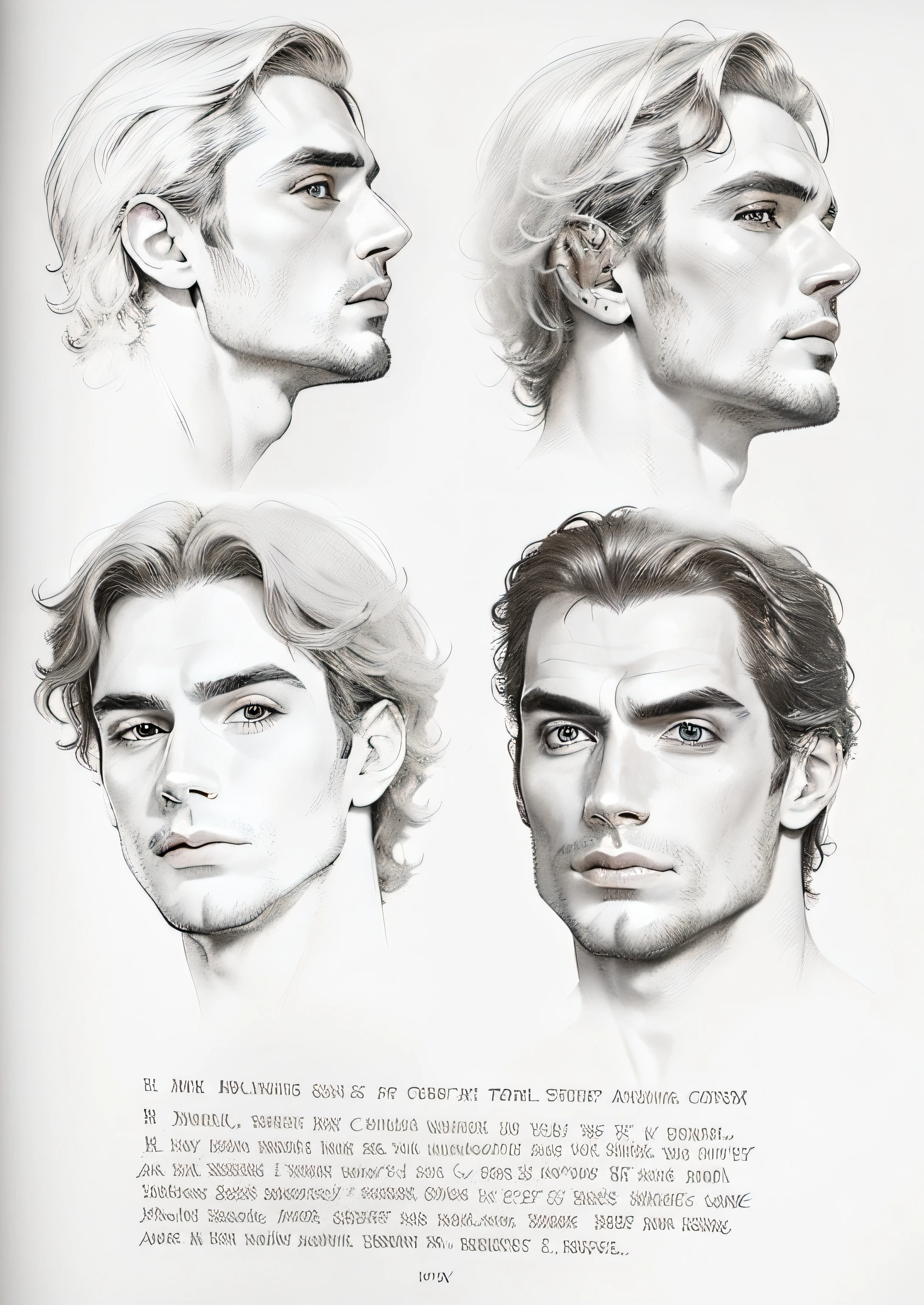 Henry Cavill, drawing pb --auto