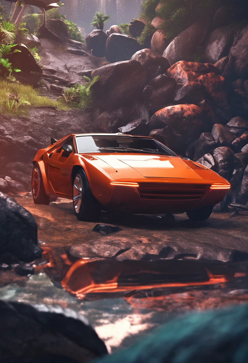 Logo type for lava rapido vehicular with name Shrimp, realista, moderno, chamativo, animado, lavando um carro