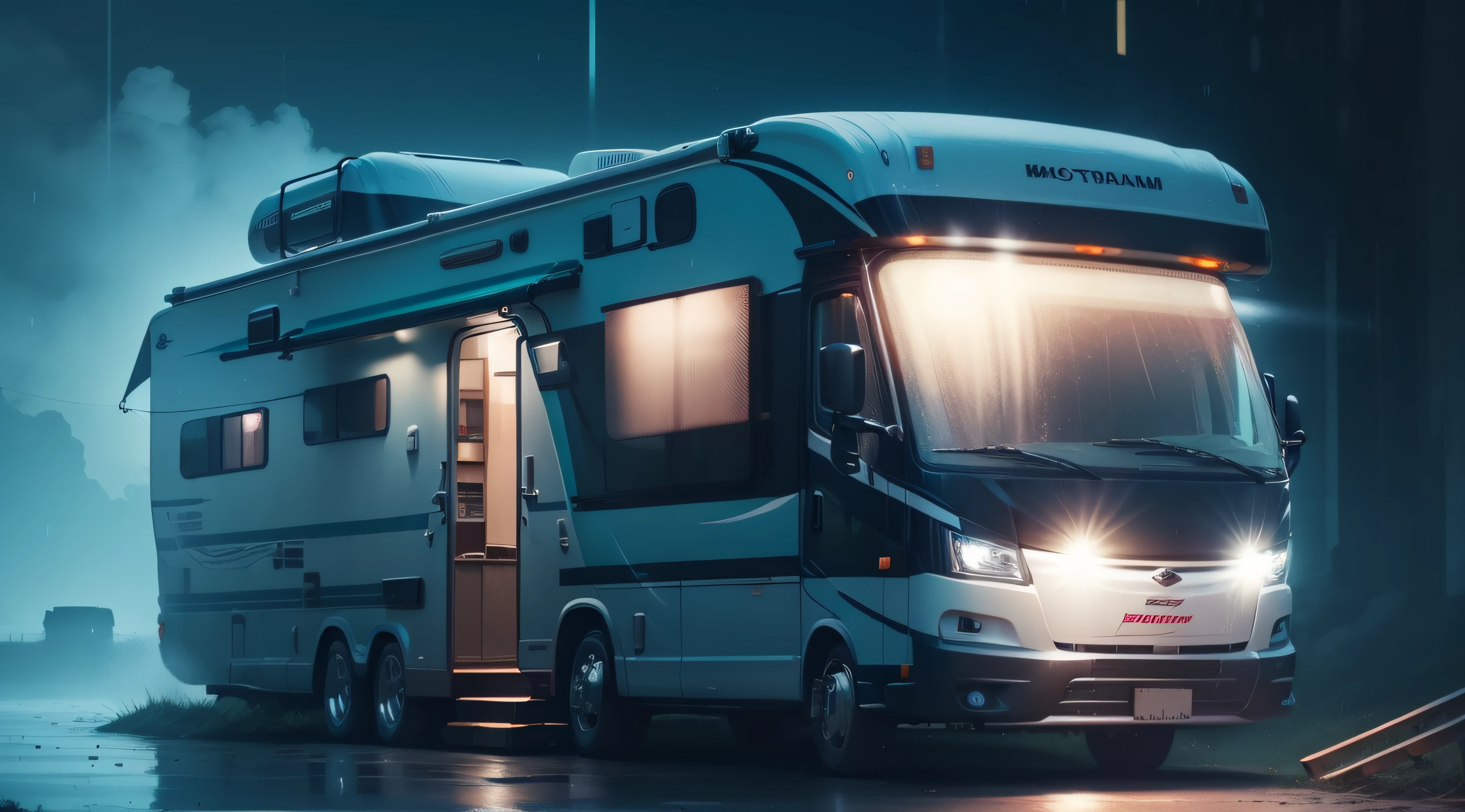 heavy hain em red motorhome rv