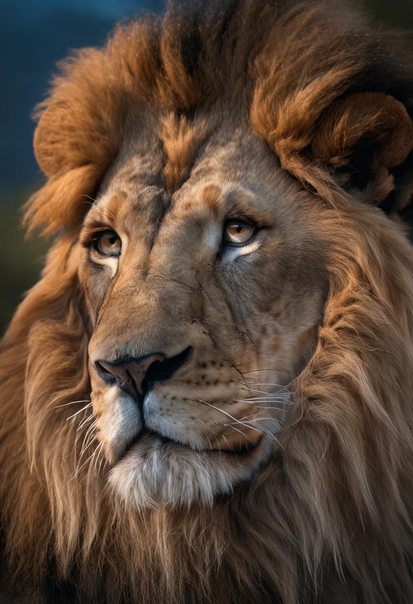 Realistic lion face tribe of judah