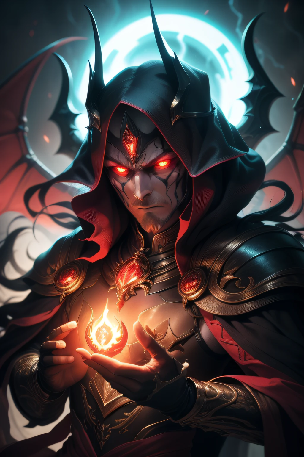 A closeup of a demonic gauntlet with red eyes,(manopla : 1.5) O Senhor das Trevas Sauron, apprehension of darkness!!!, Retrato de Sauron, Sauron, O Rei Lich, Dark Sword in Ares' hand, no estilo da arte da fantasia sombria, arte de estilo fantasia escura, LICH REI, Senhor de Cinder, arte dnd fantsay, Asa da Morte(icone de jogo),(icone de uma manopla),(luva)