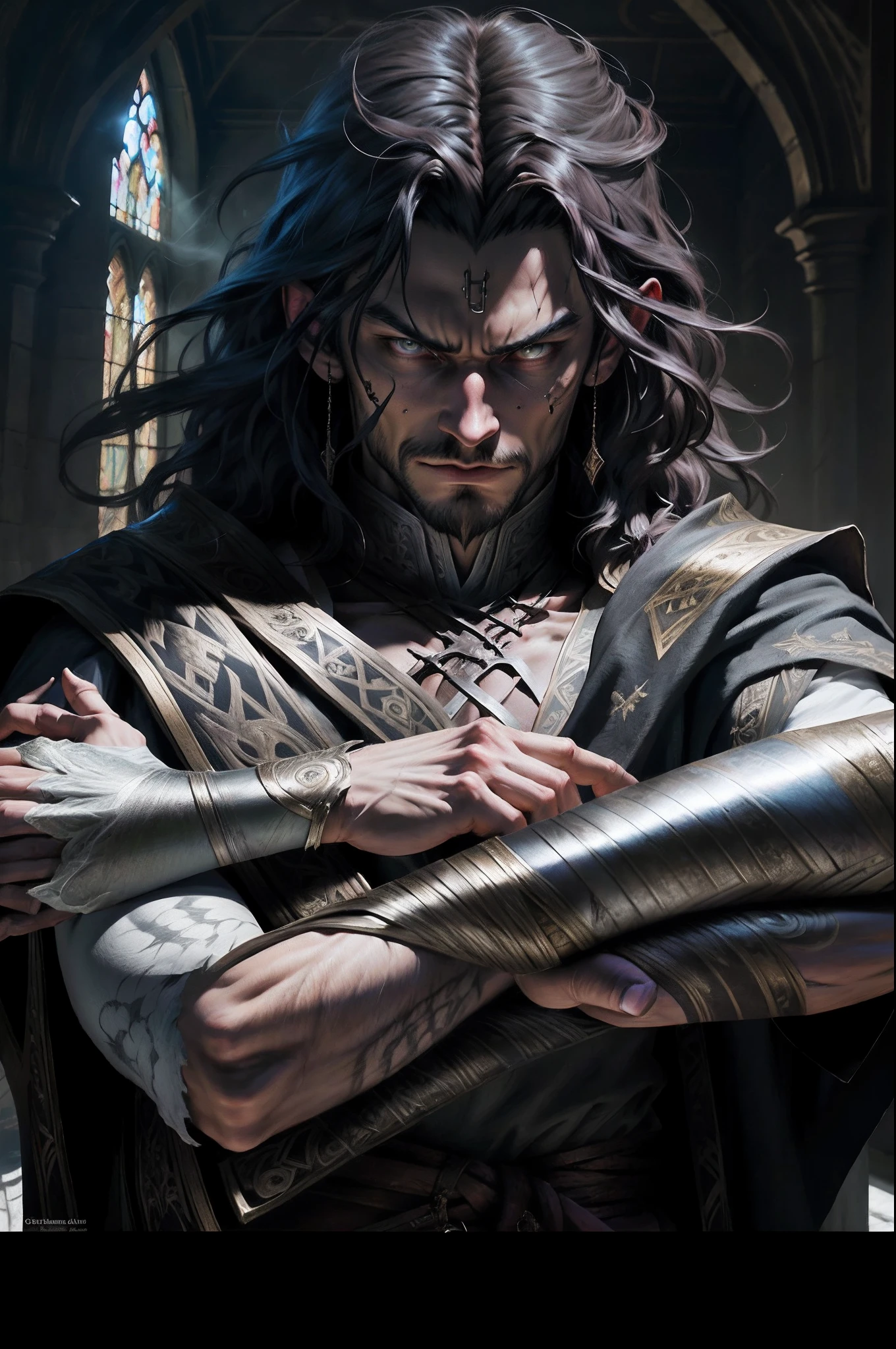 Castlevania Lord of the shadows hyper realistic super detailed Dynamic master piece publicité hyper realistic super detailed poster